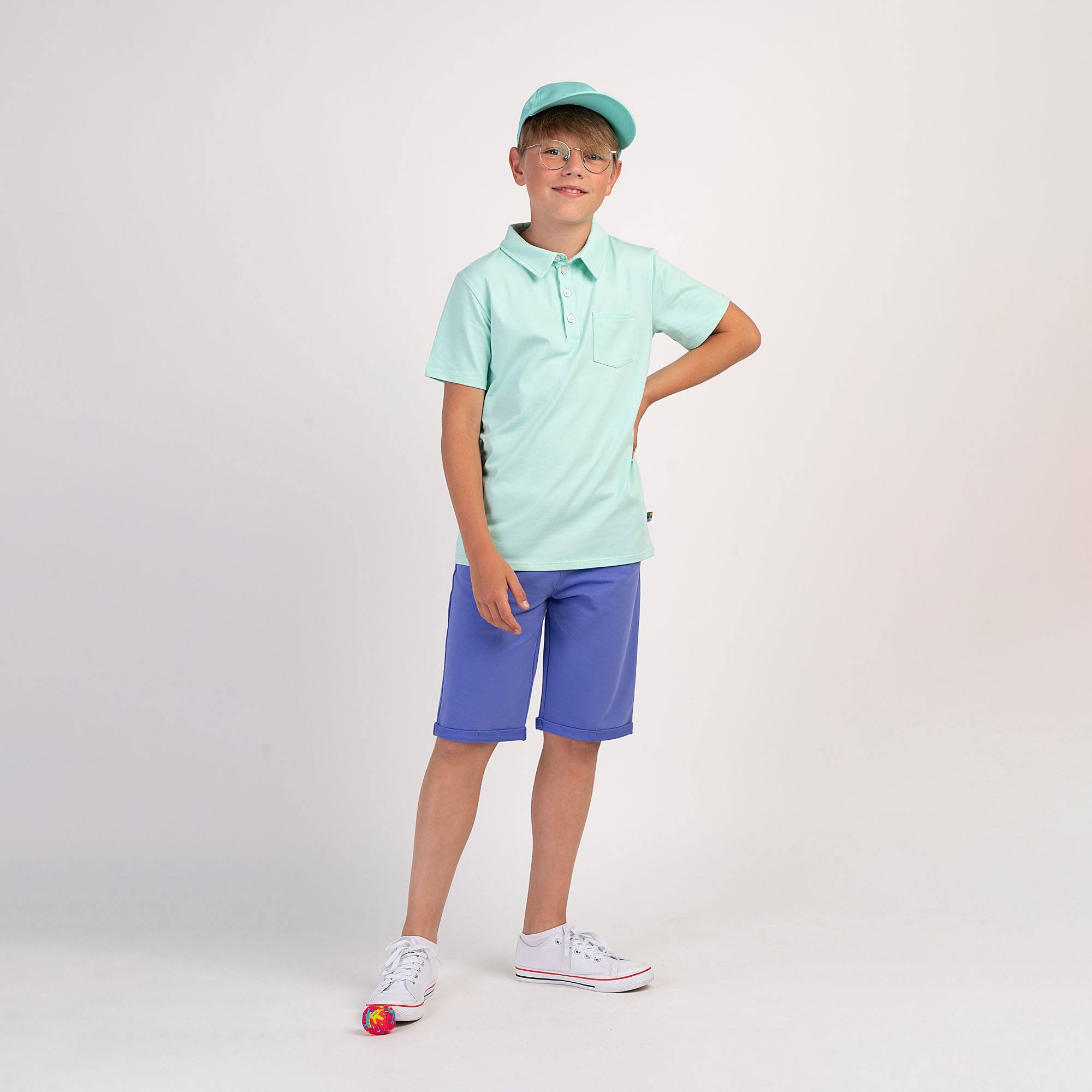 Barwinkowe spodenki Junior