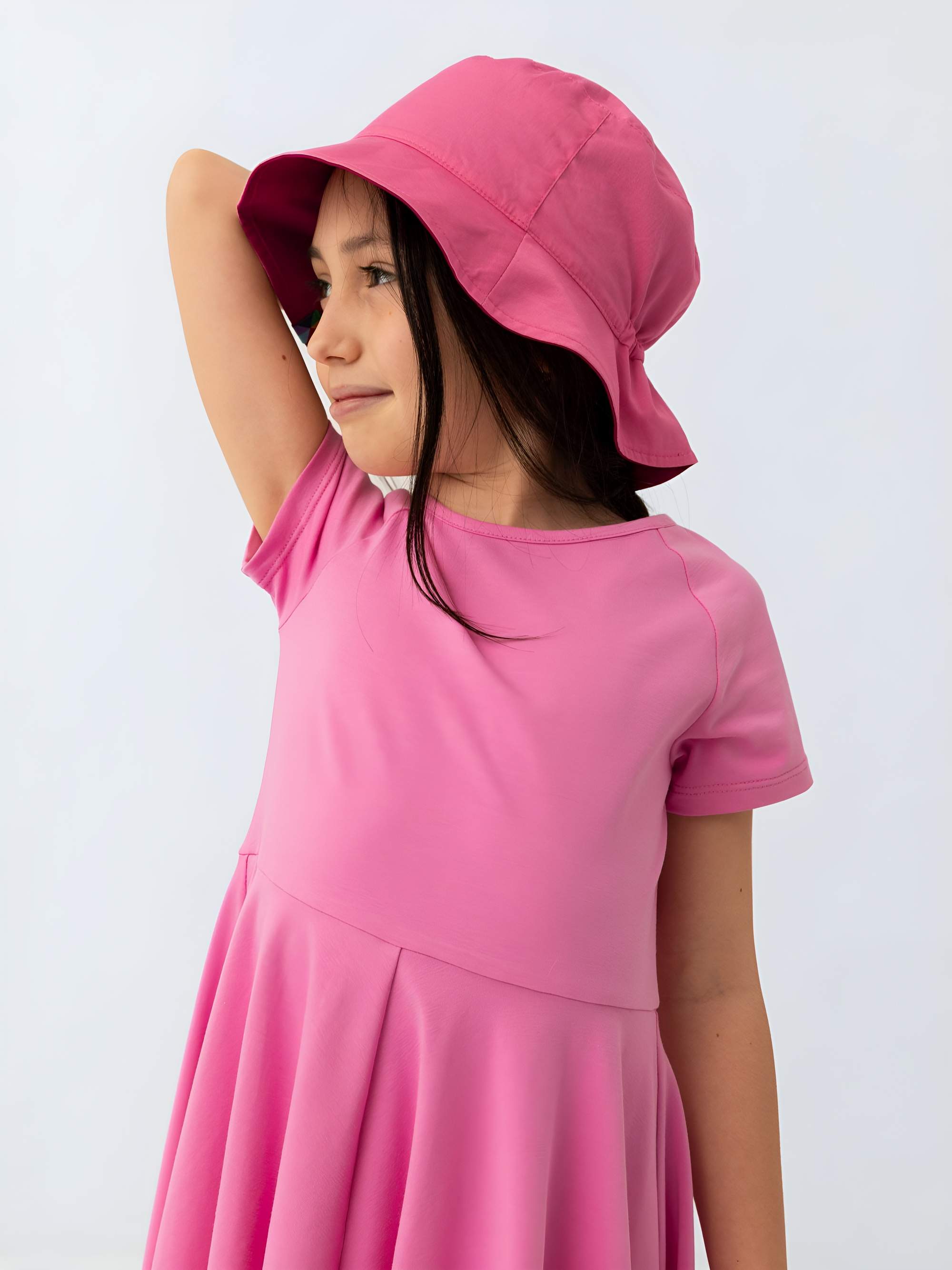 Pastel pink short sleeve dress