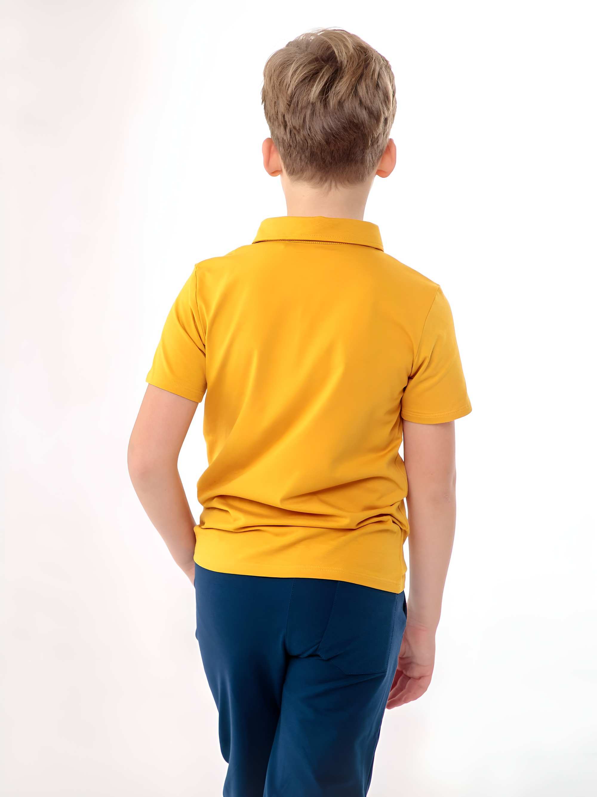 Musztardowa koszulka polo Junior
