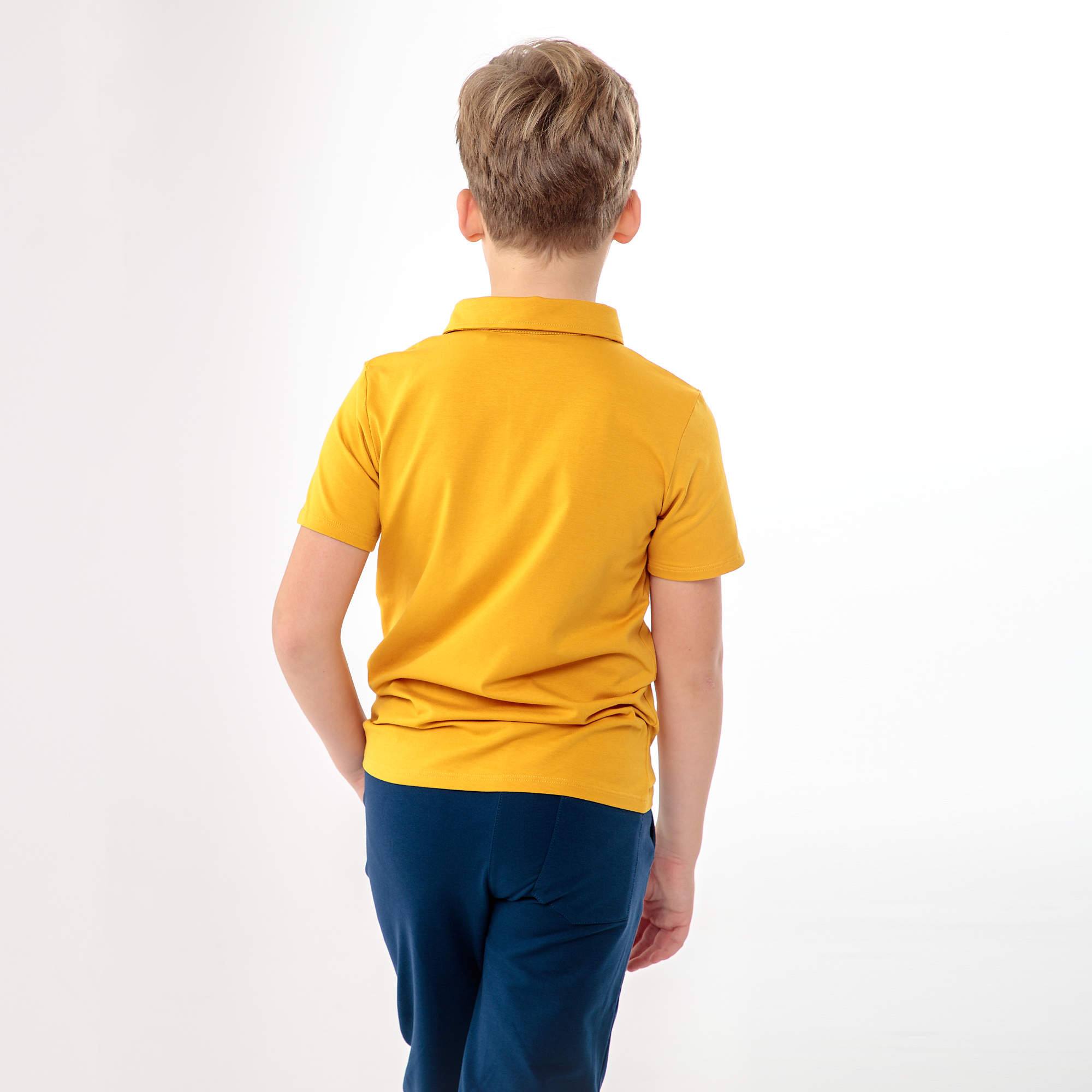 Musztardowa koszulka polo Junior