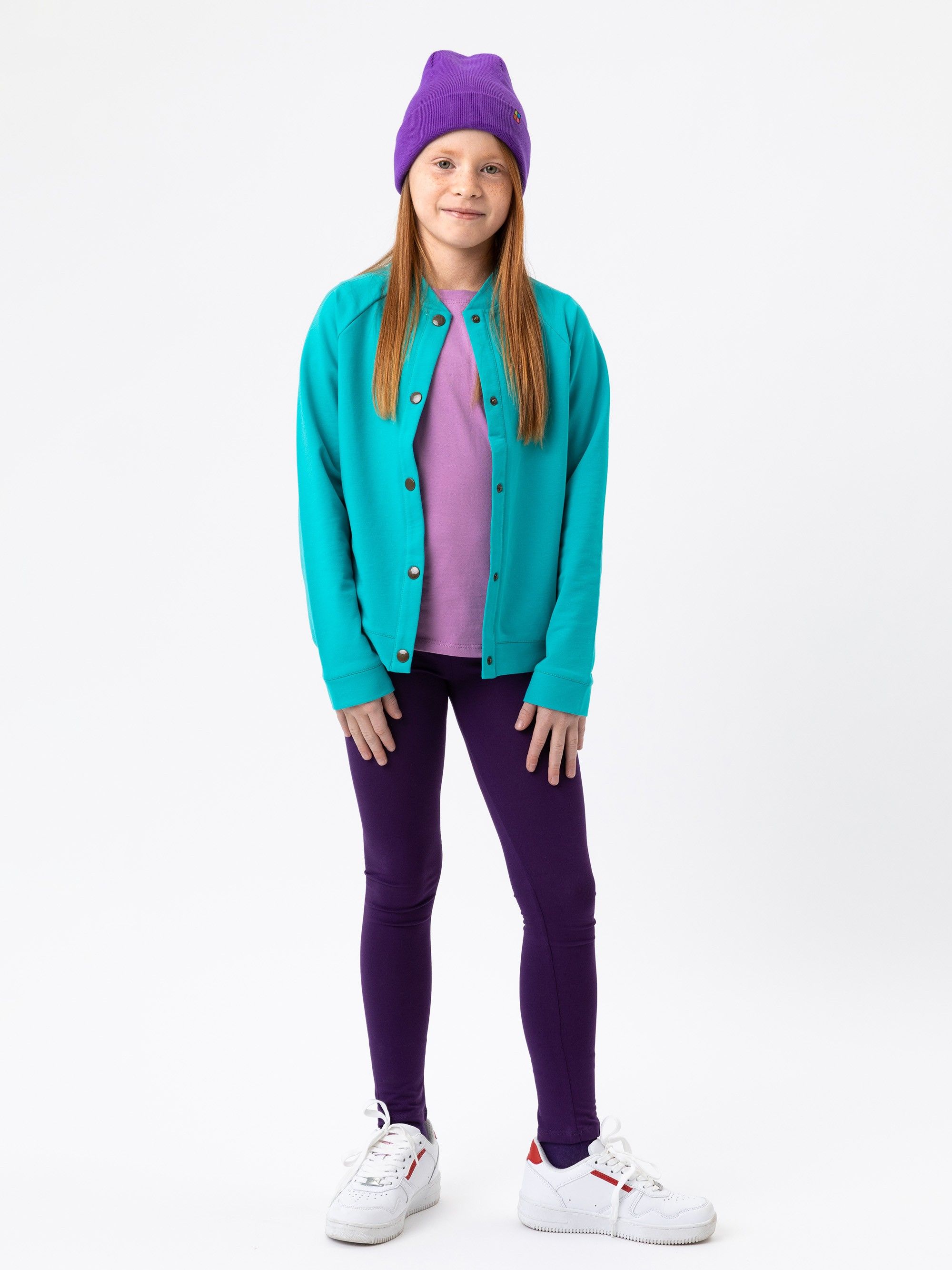 Fioletowe legginsy