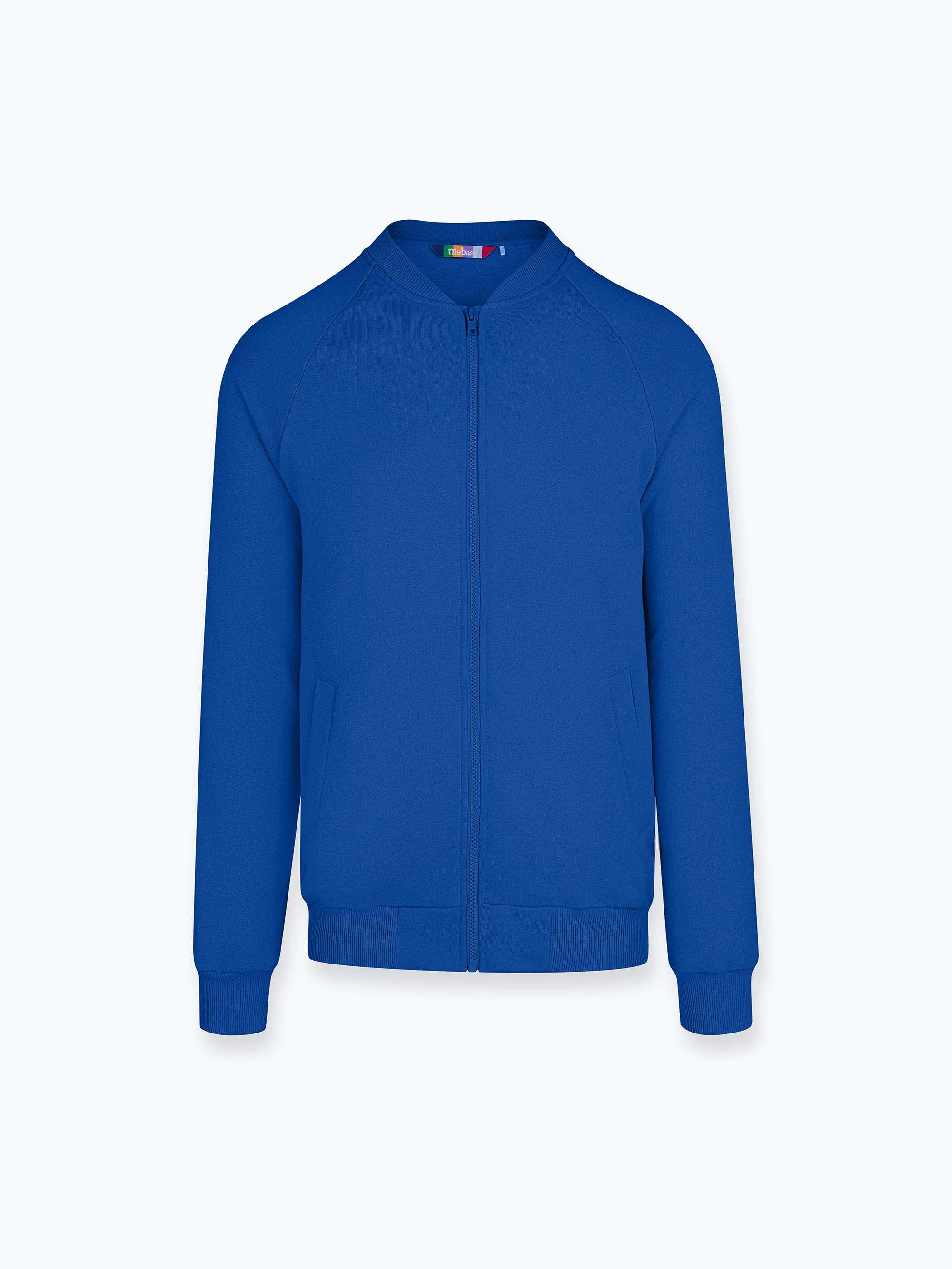 Niebieska bluza na zamek