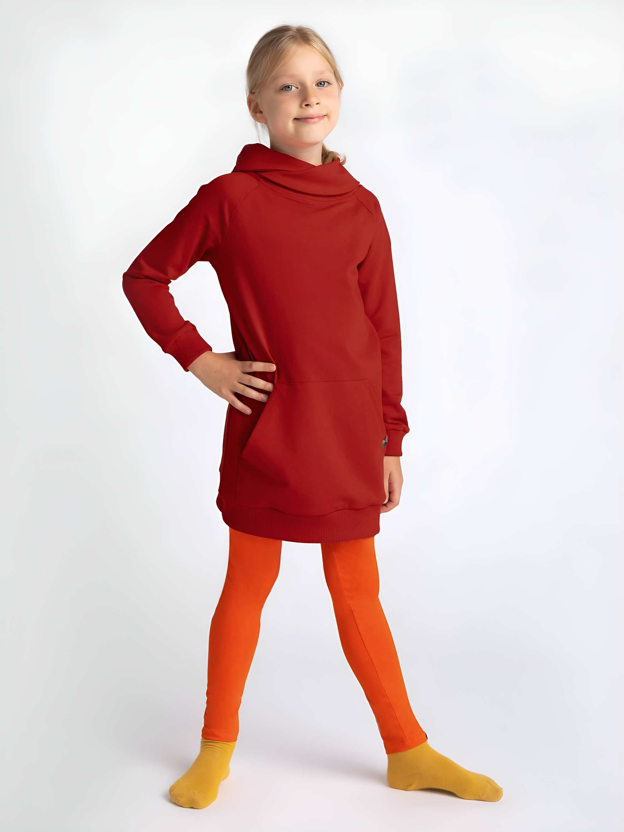 Pomarańczowe legginsy