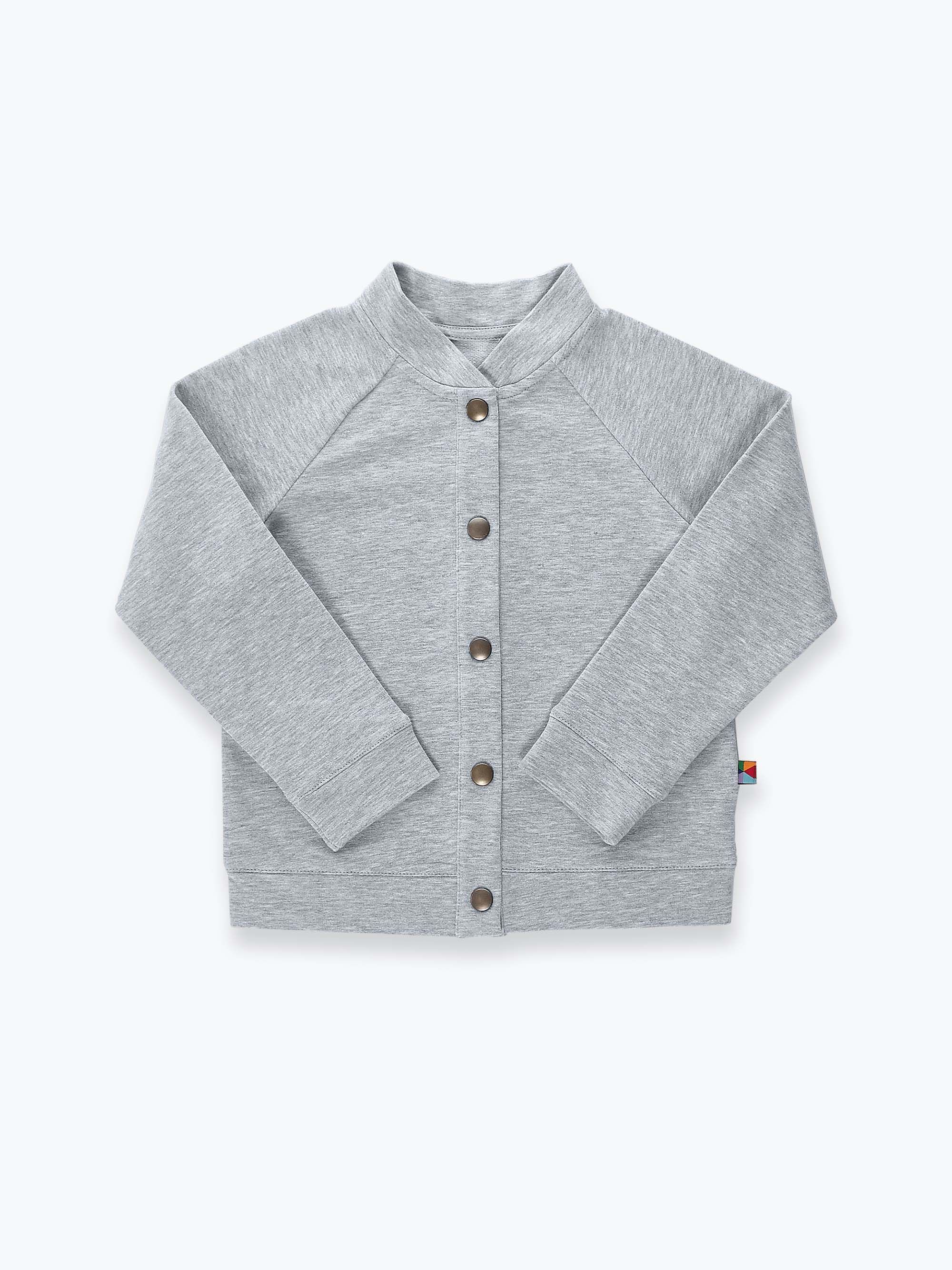 Szara bluza bomber