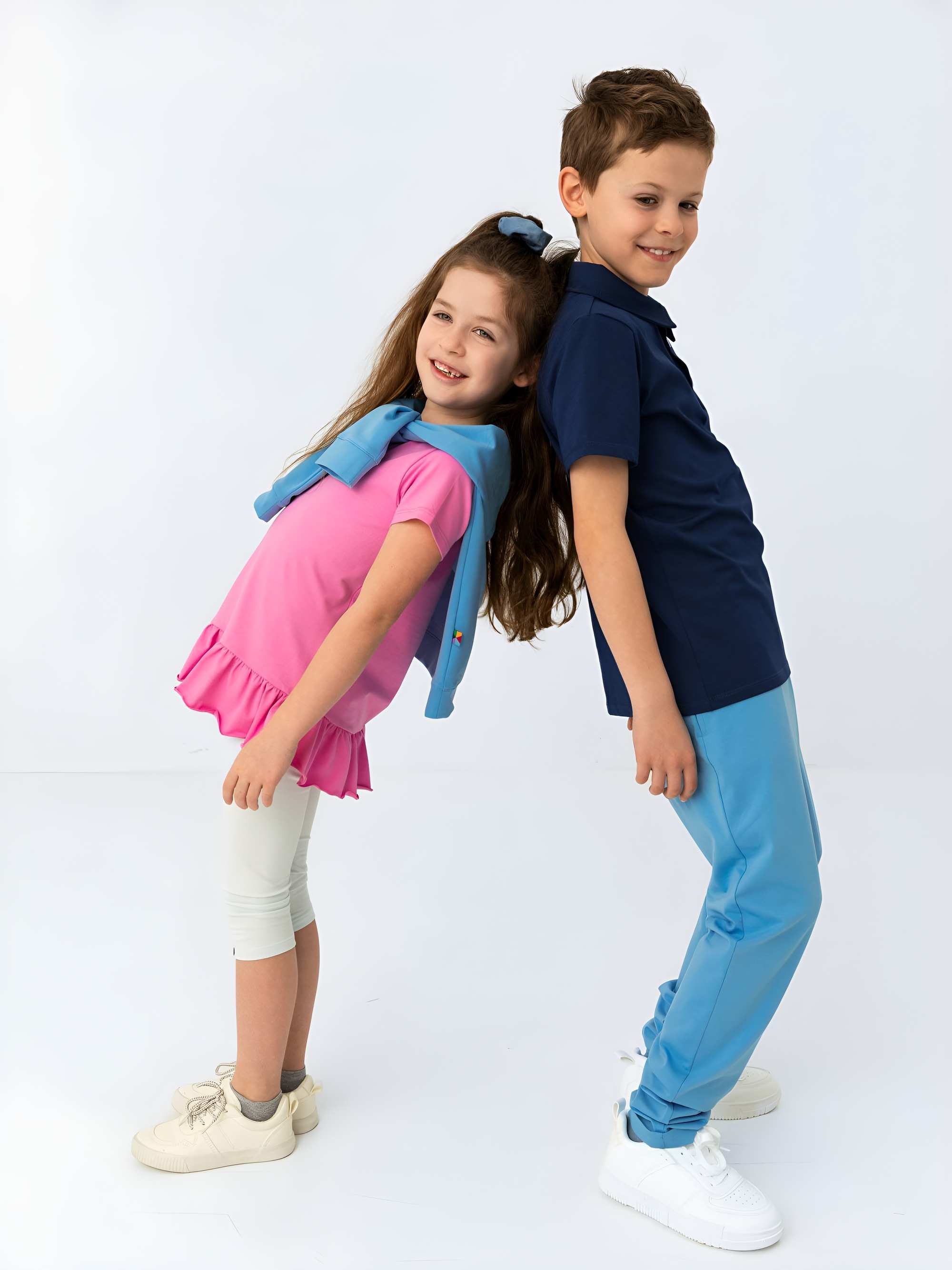 Jasnoniebieskie legginsy 3/4