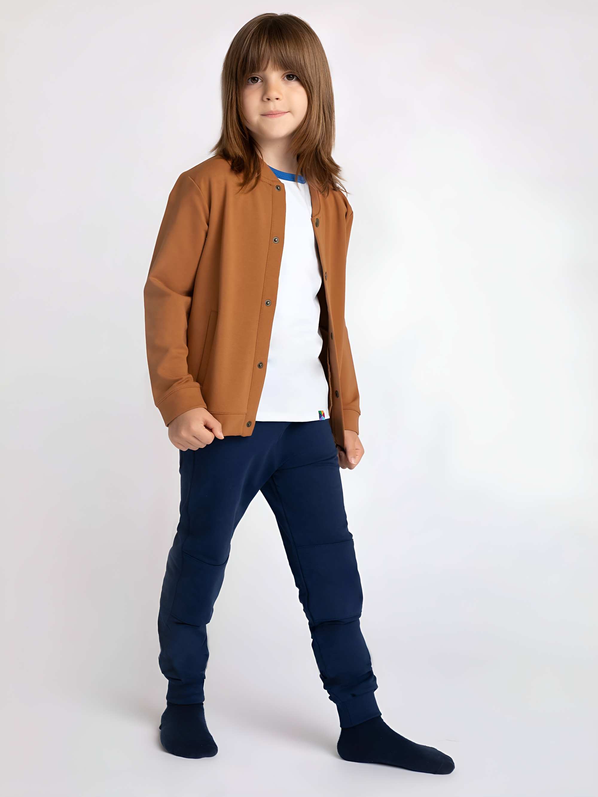 Granatowe spodnie ze wzmocnieniem