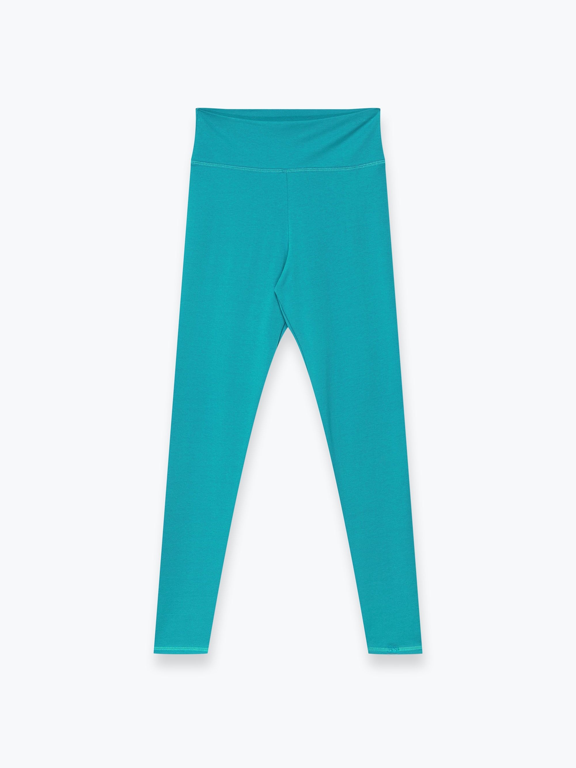 Turkusowe legginsy damskie
