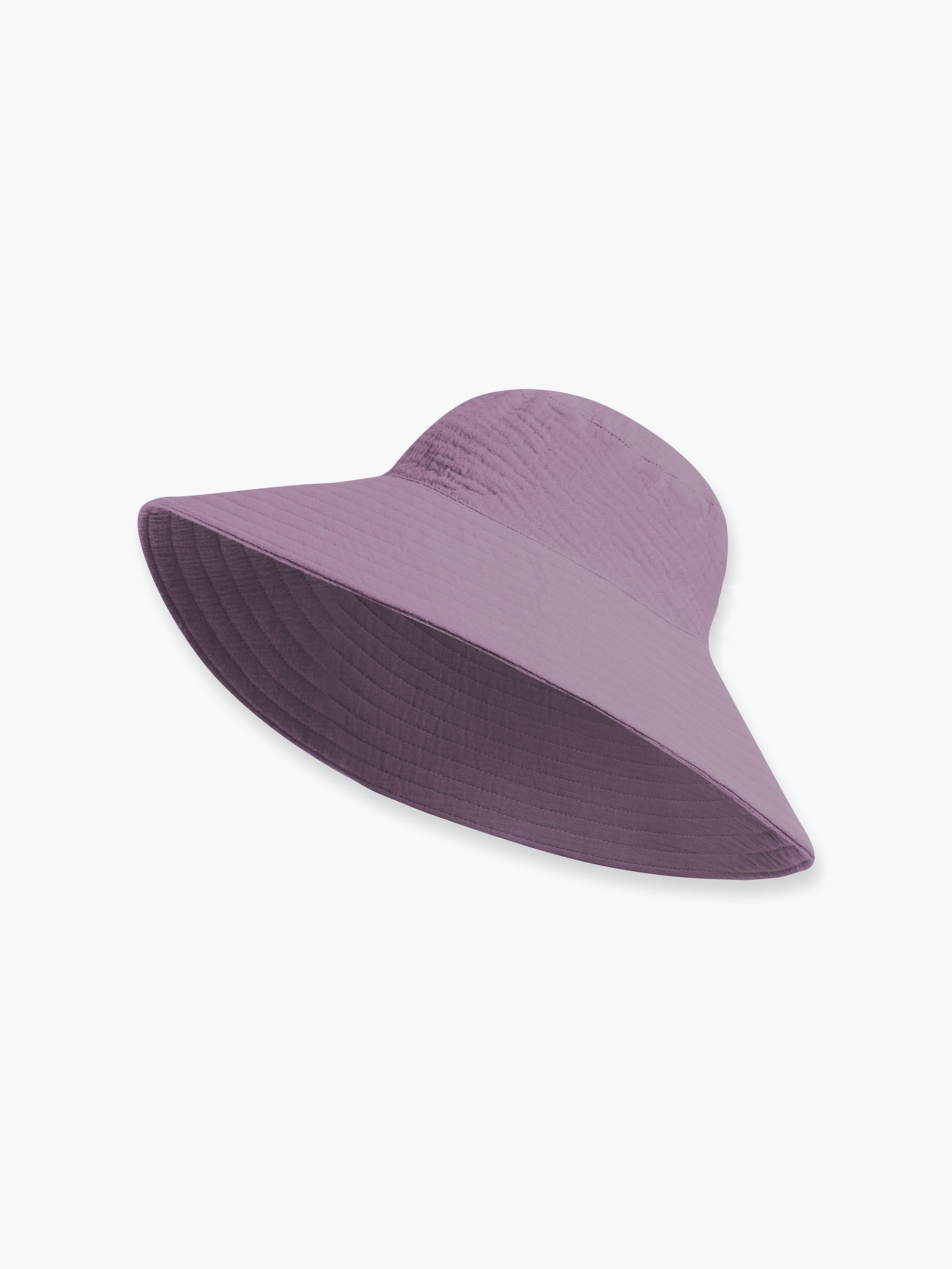 Heather muslin wide-brim hat Women