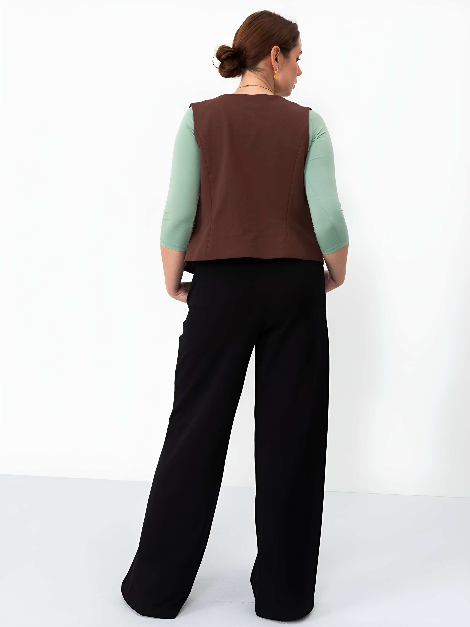 Brown vest Women