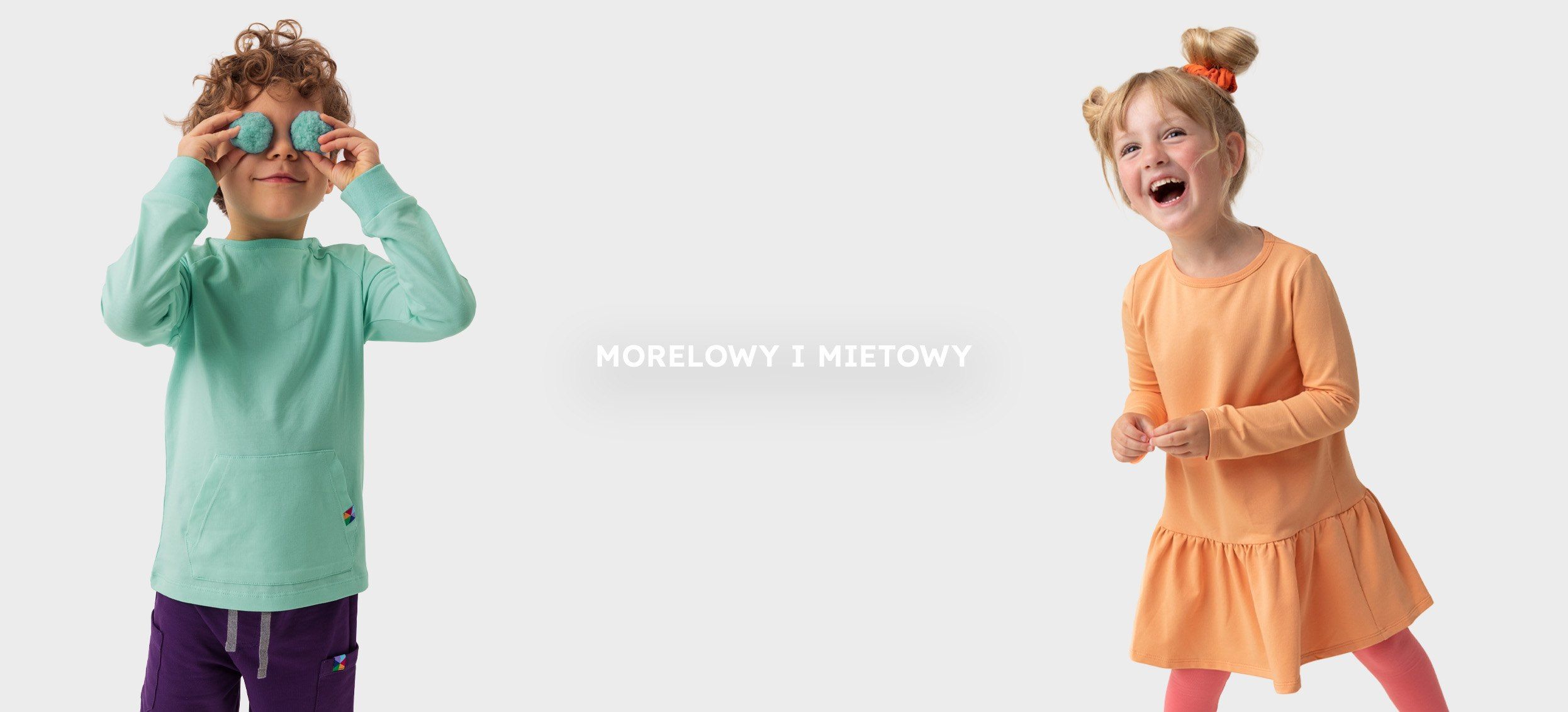 kolor mięta i morela