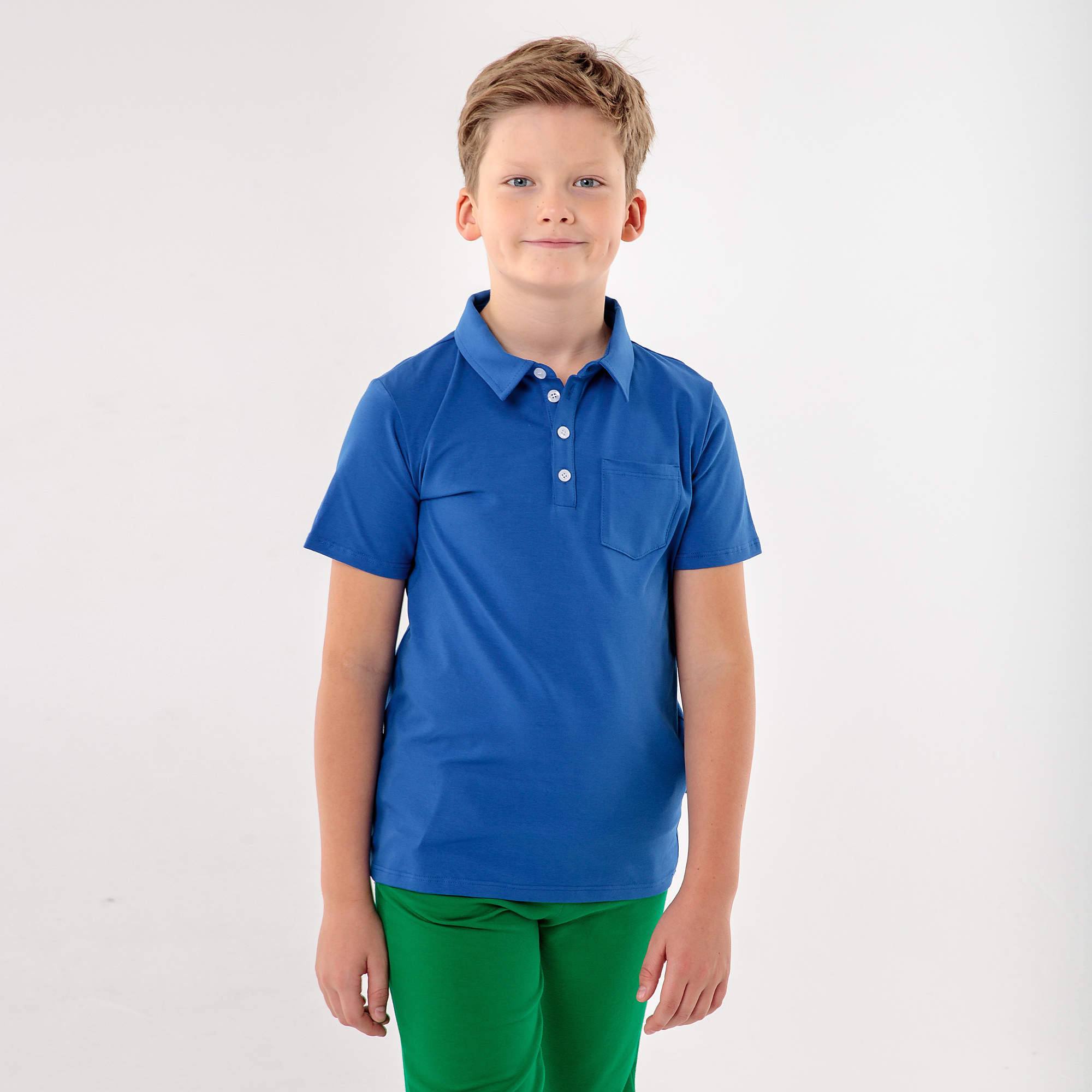 Niebieska koszulka polo Junior