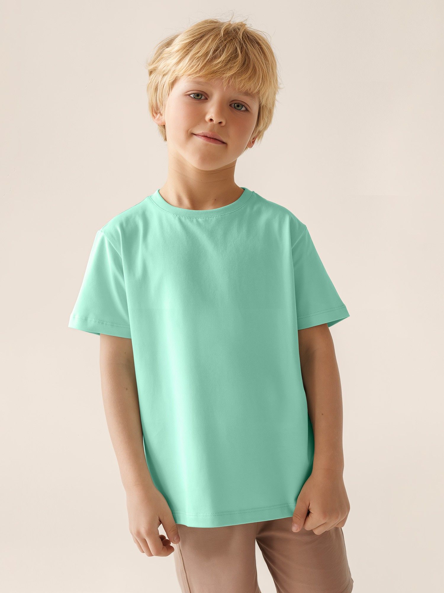 Mint Ribbed Hem T-shirt