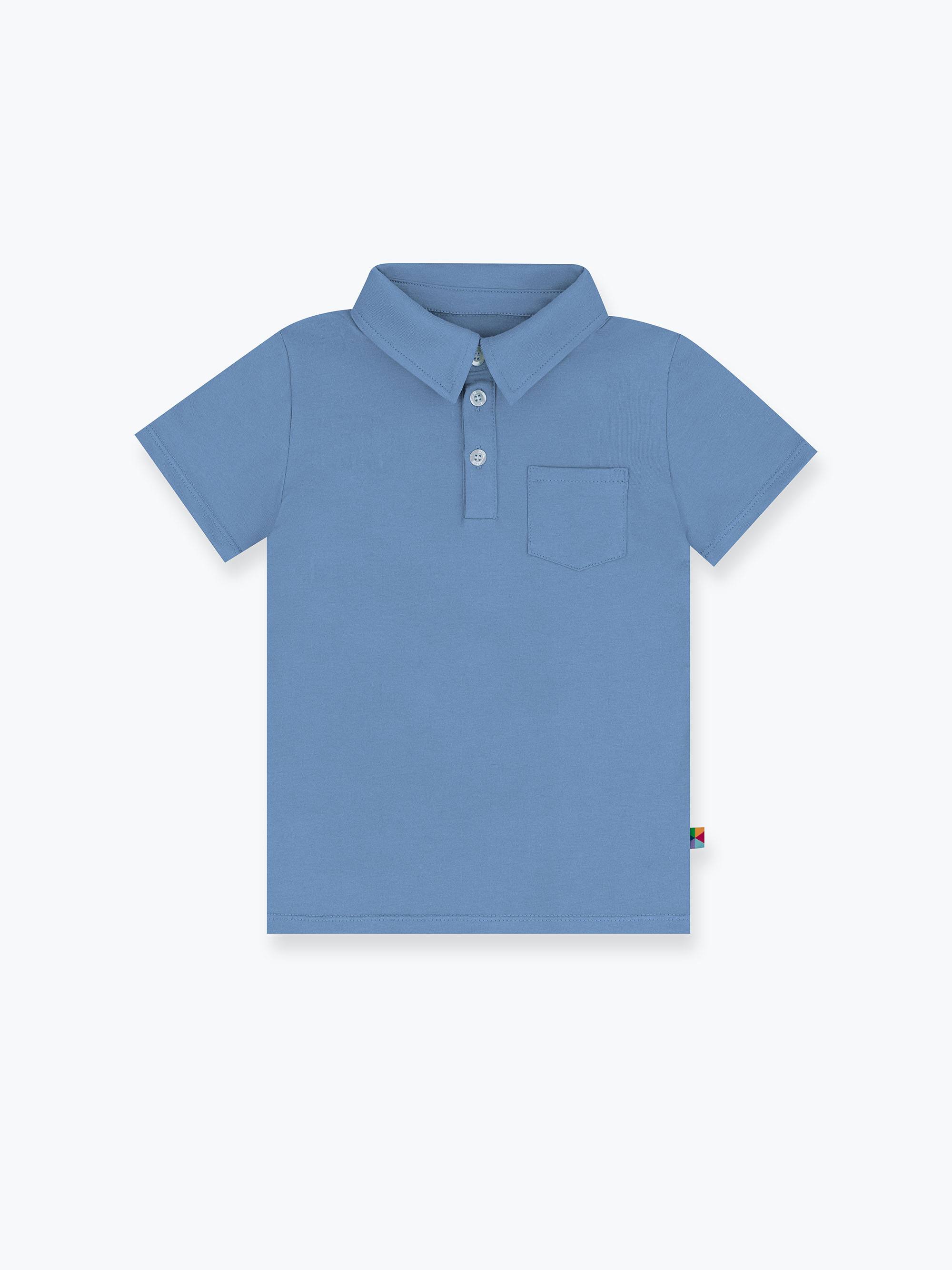 Błękitna koszulka polo Junior
