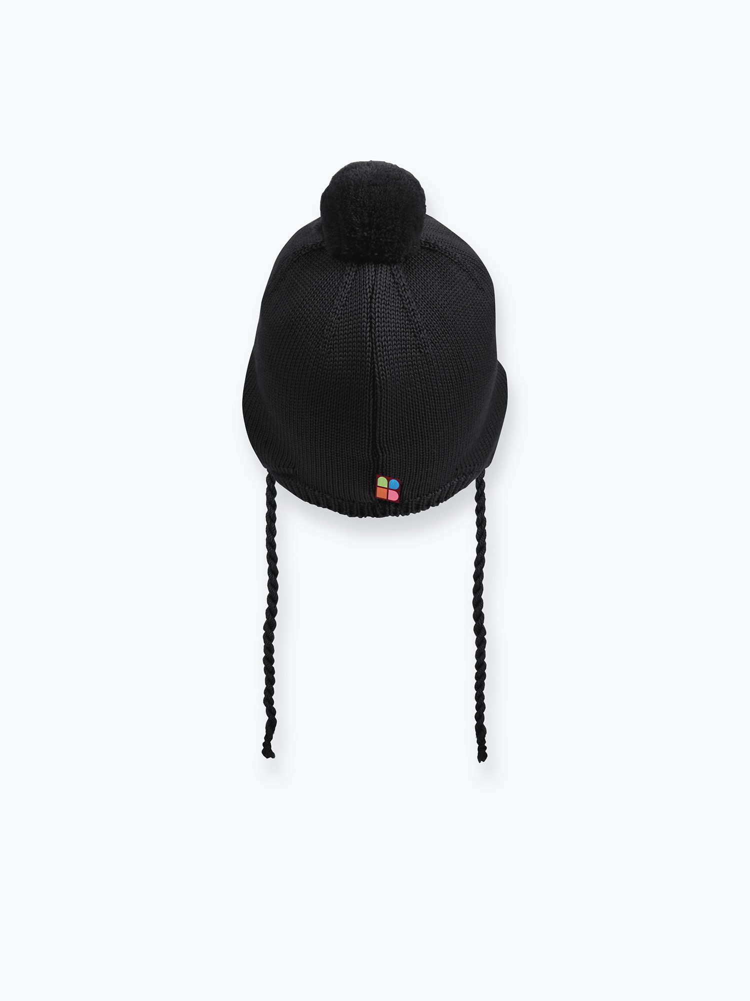 Black merino wool hat Baby