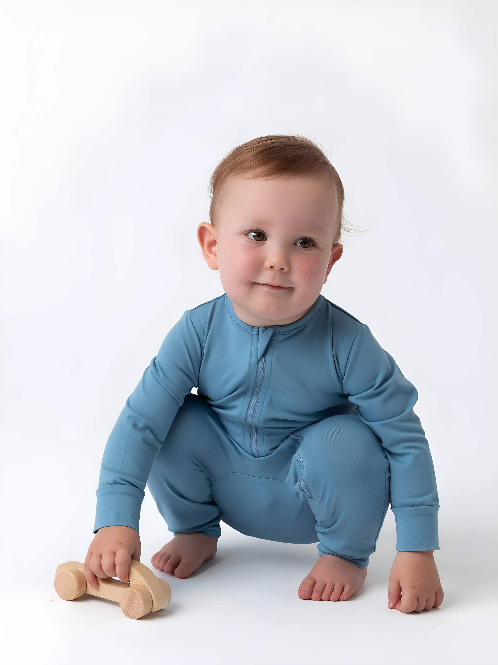 Sky blue romper suit