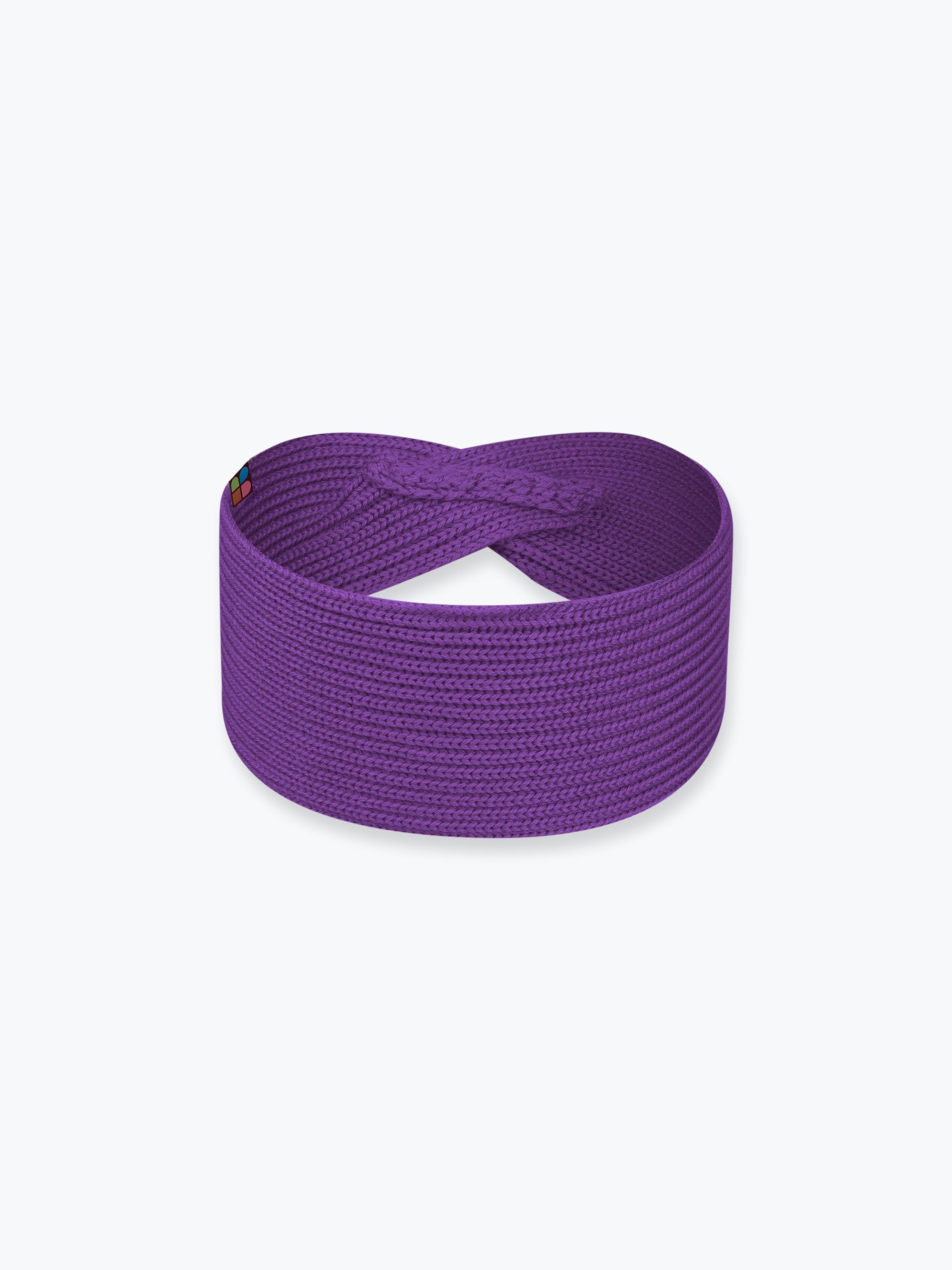 Violet merino wool headband