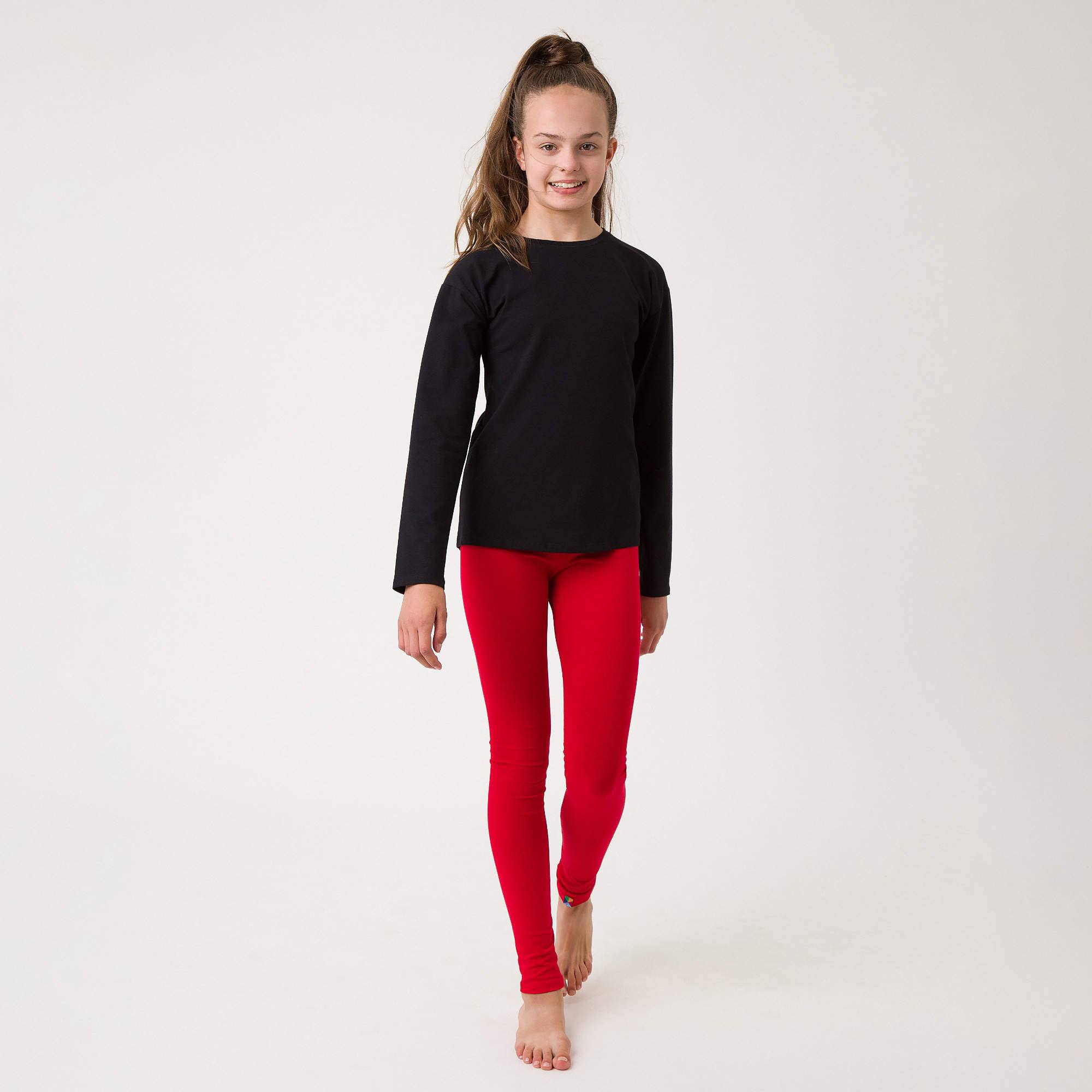 Czerwone legginsy Junior