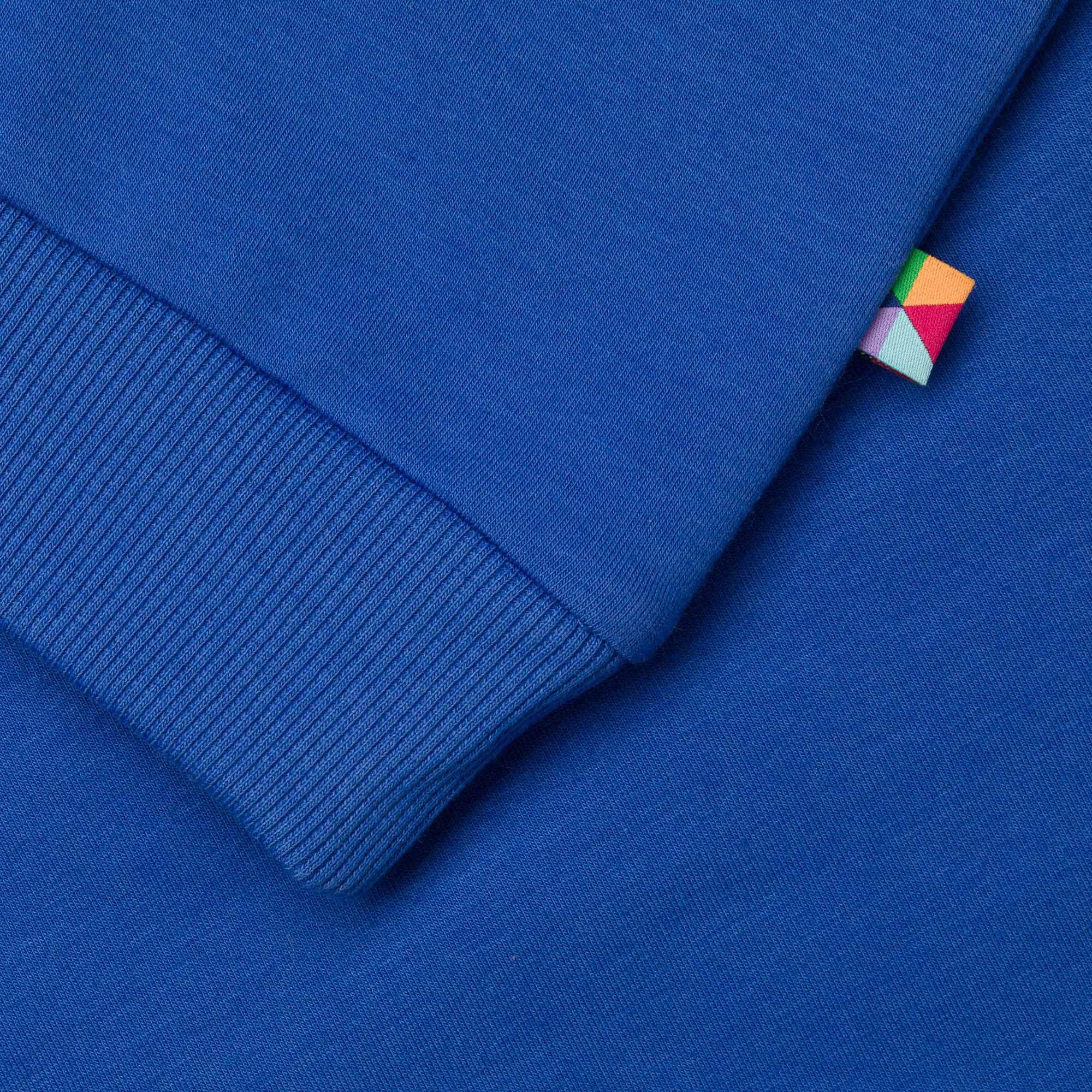 Niebieska bluza dresowa z meszkiem Junior