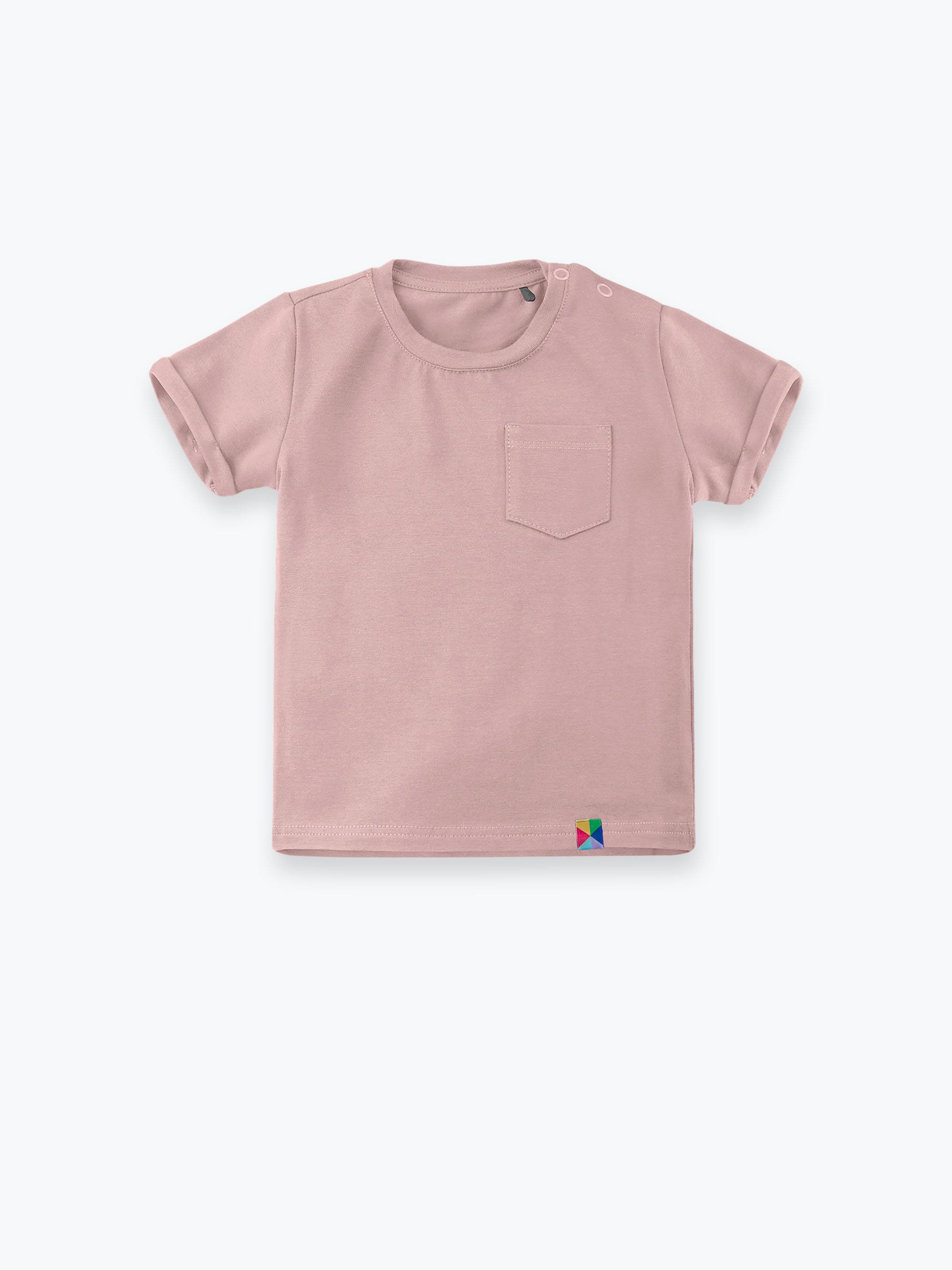 Pudroworóżowy T-shirt