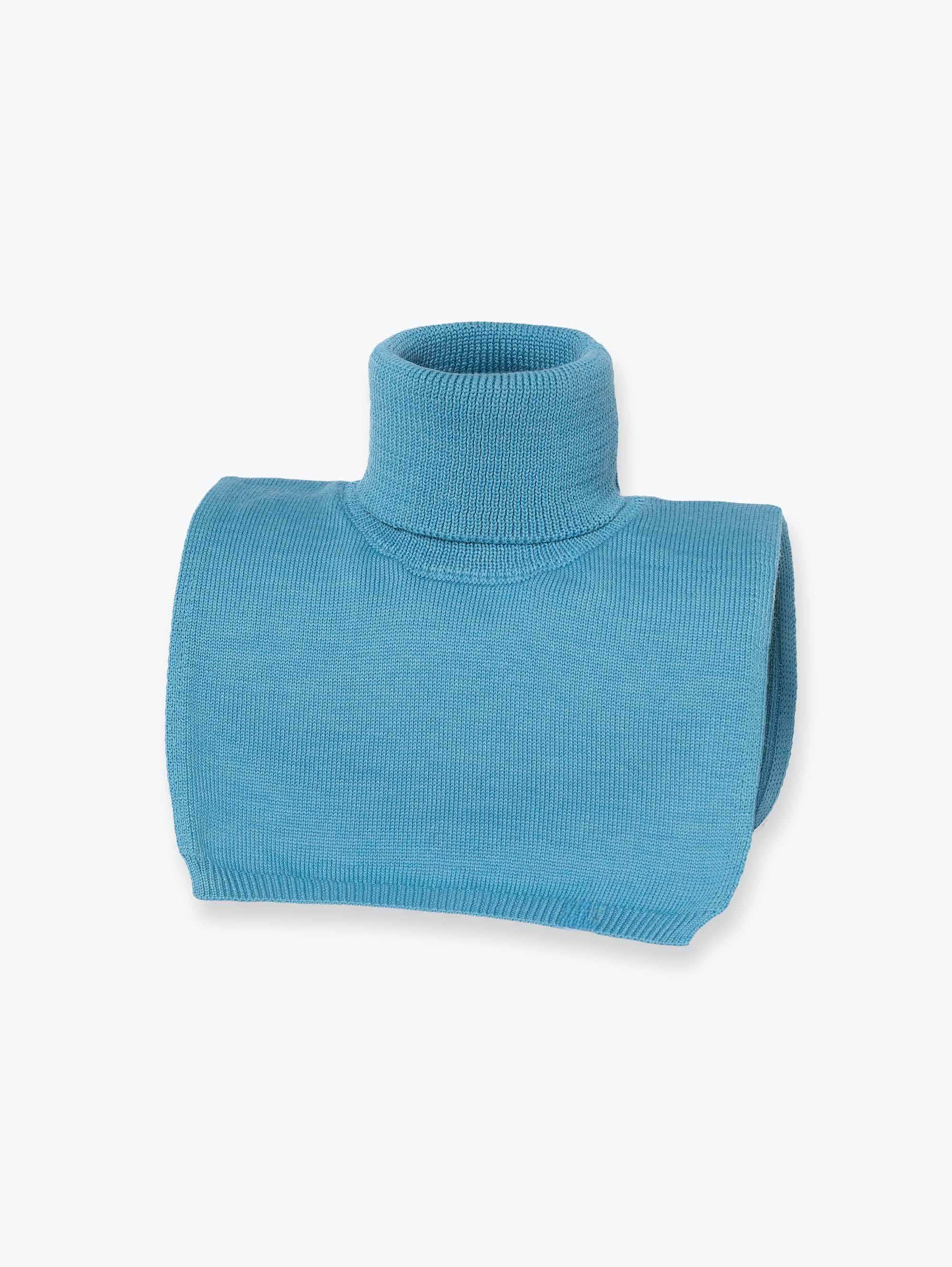 Jasnoniebieski golf merino bez podszewki