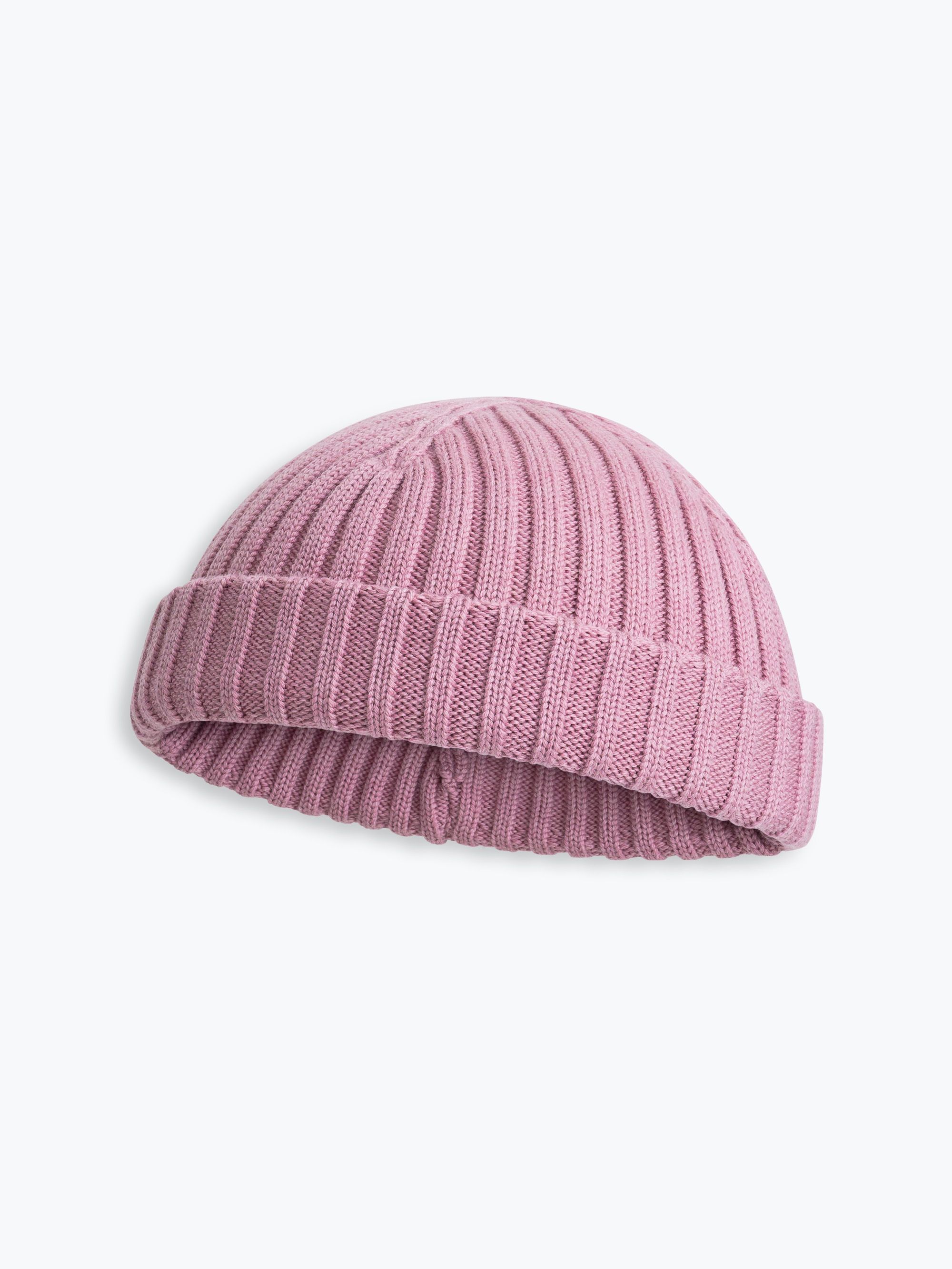 Dusty pink melange Merino Wool Beanie