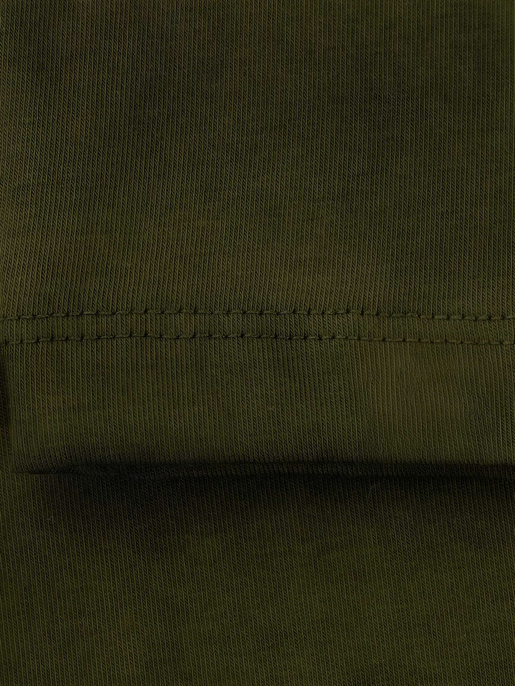 Khaki legginsy z gumką w pasie