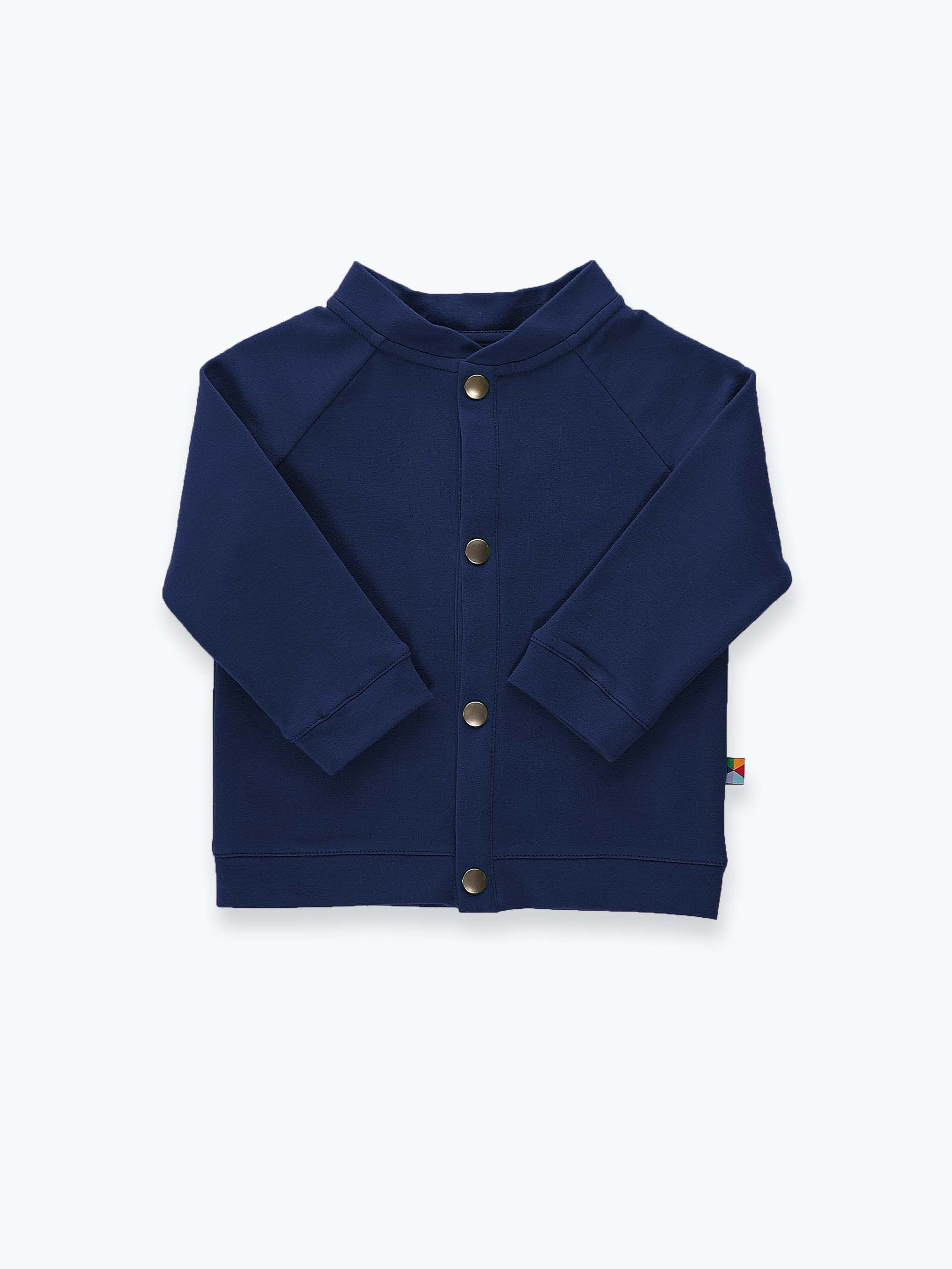 Granatowa bluza bomber