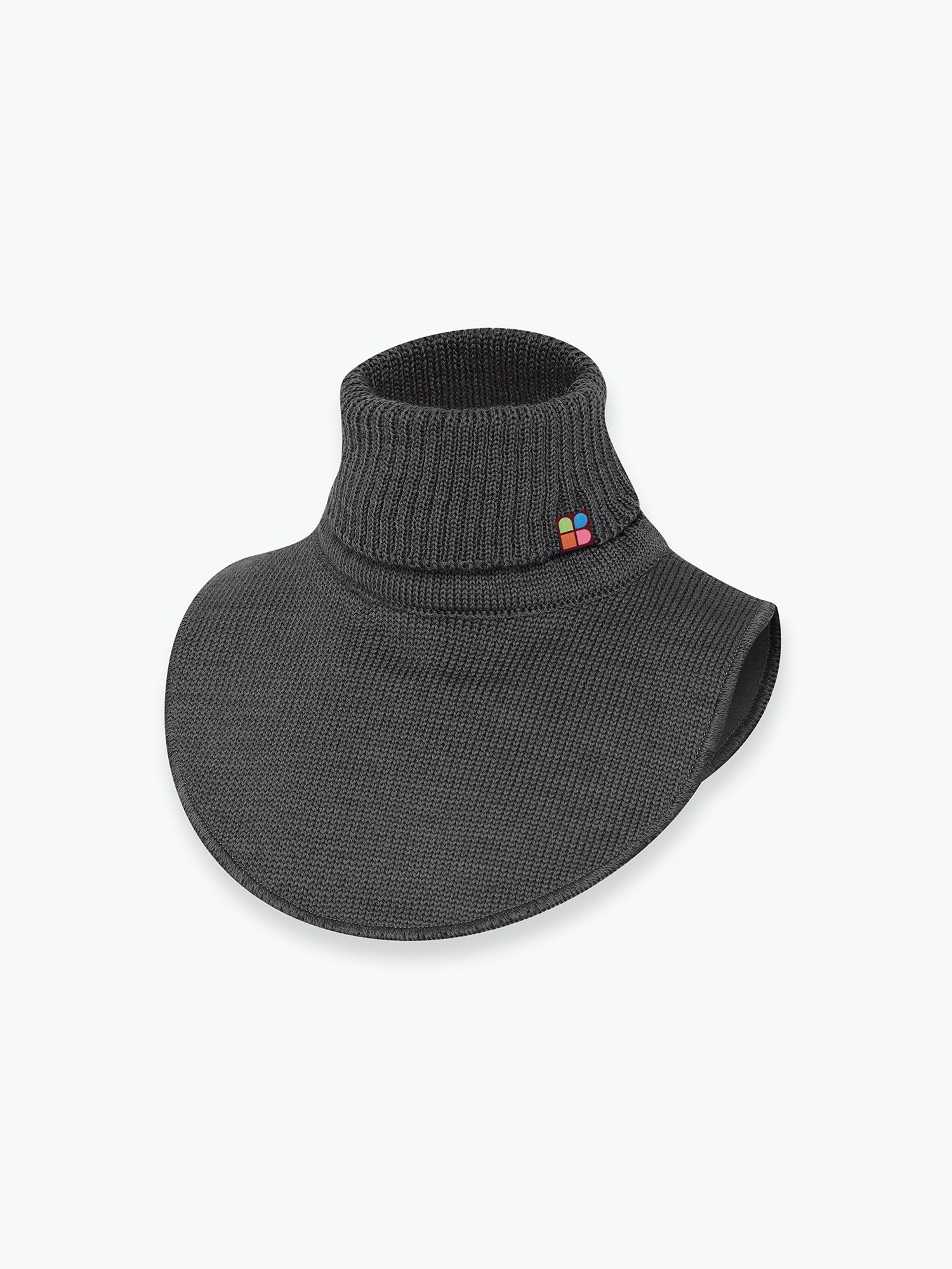 Graphite merino wool neck warmer kids