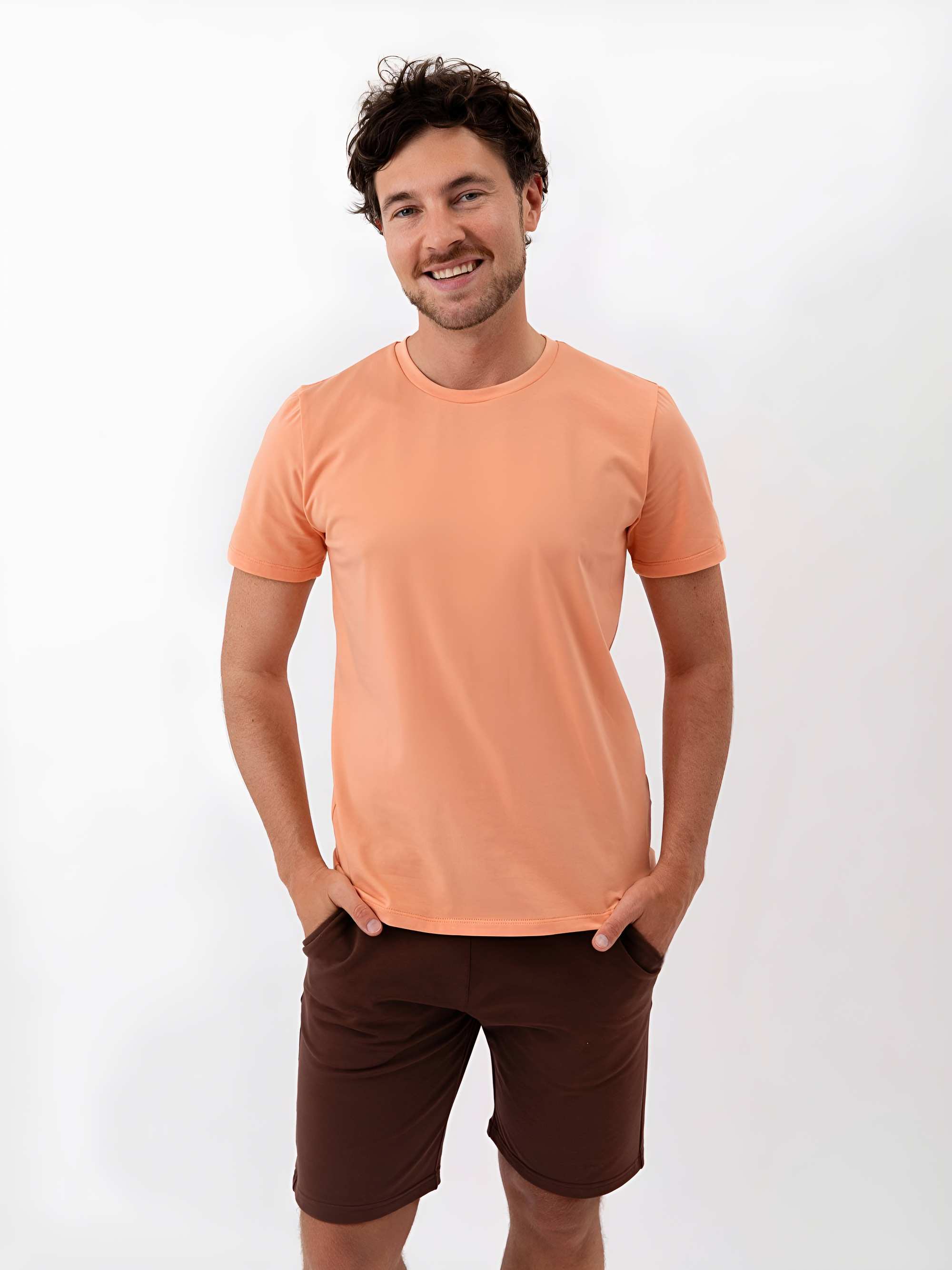 Morelowy T-shirt męski