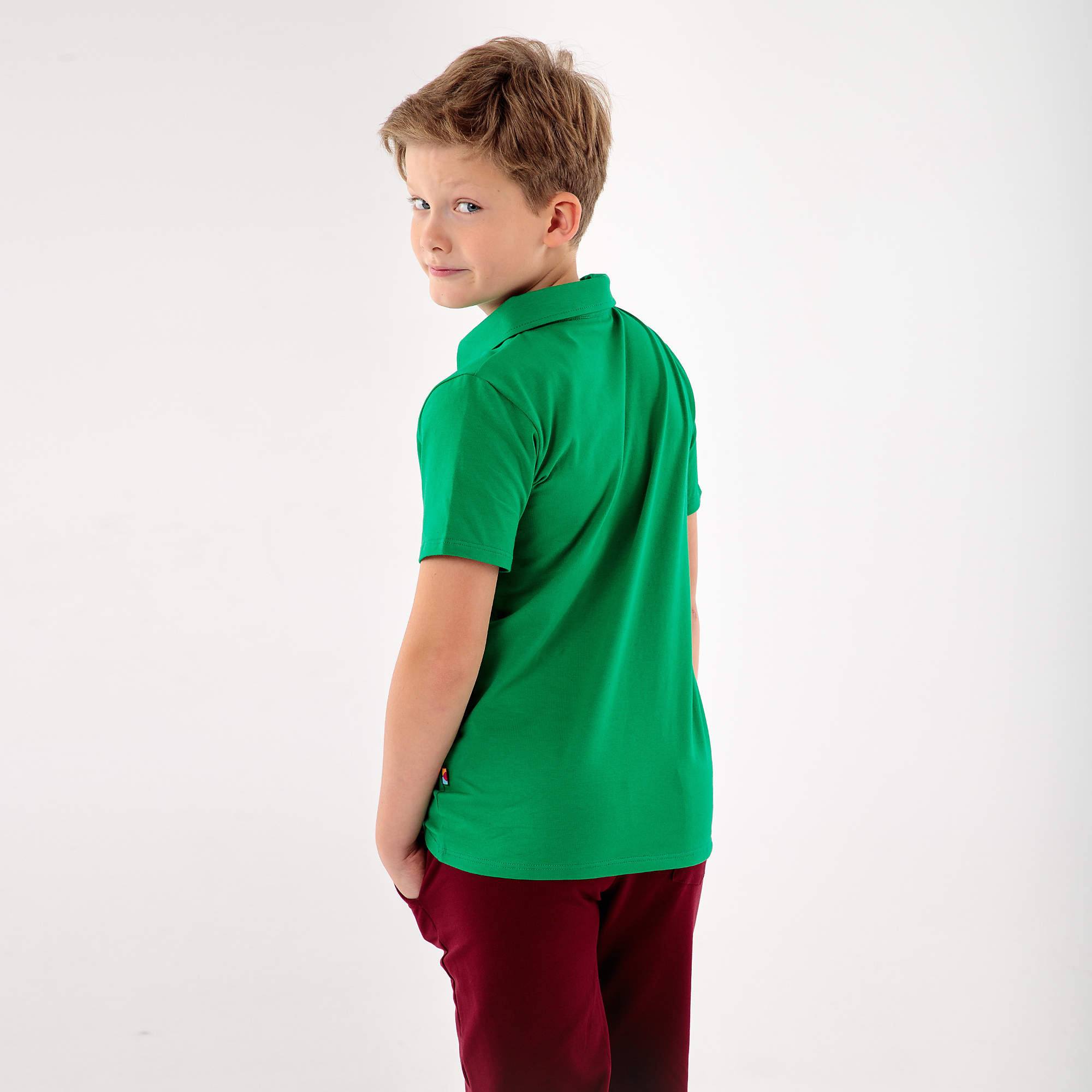 Zielona koszulka polo Junior