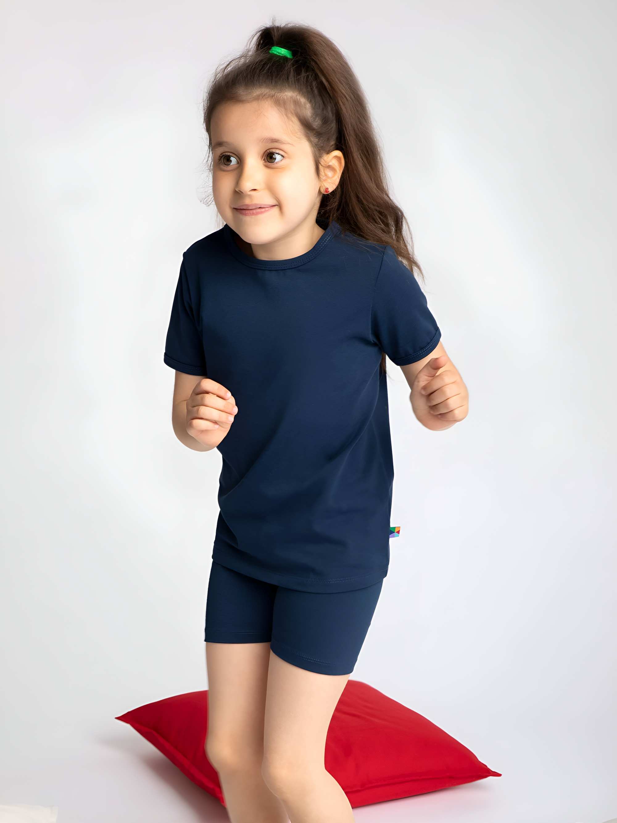 Navy blue short sleeve pyjamas