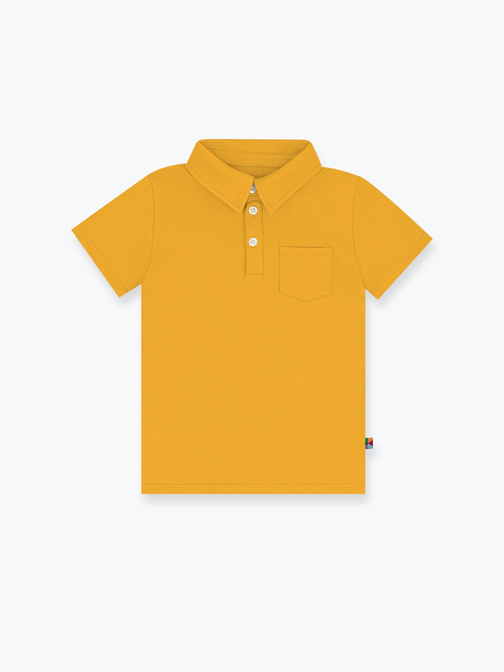 Musztardowa koszulka polo