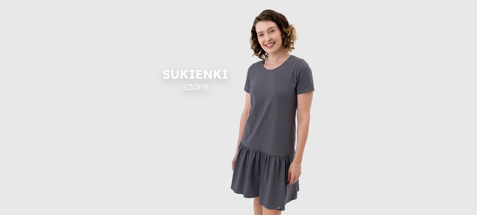 sukienki w kolorze szarym