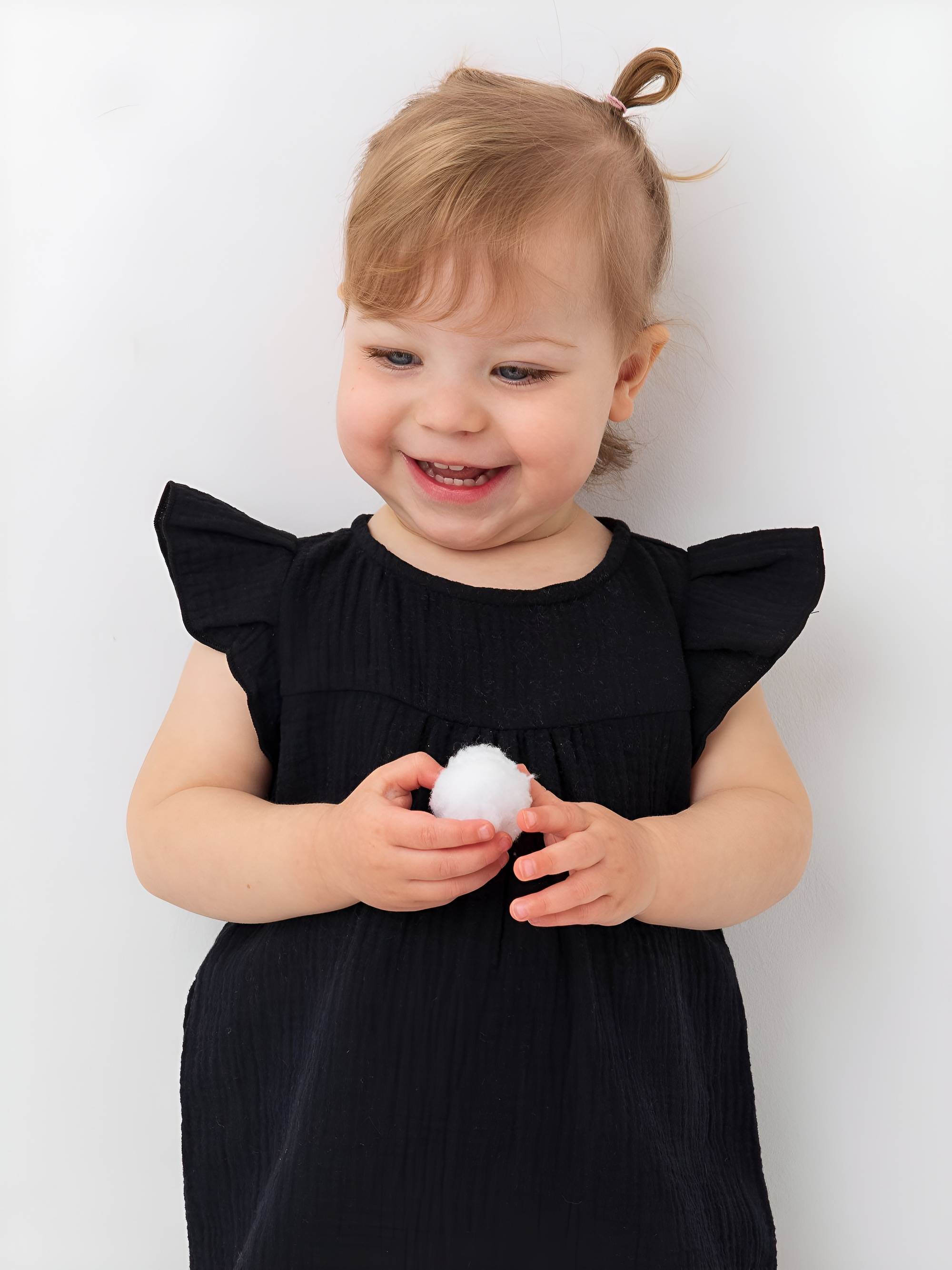 Black muslin dress Baby