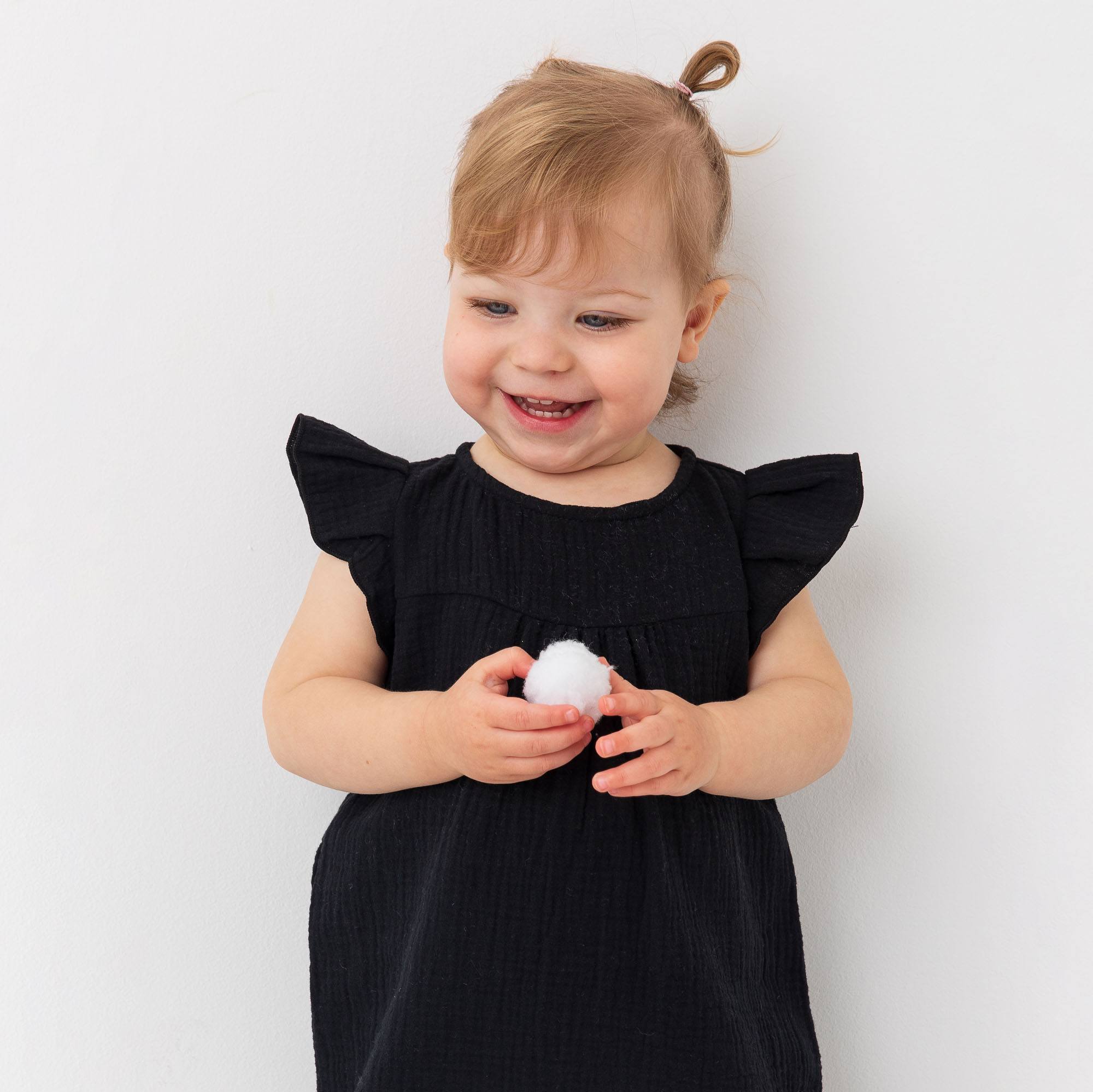 Black muslin dress Baby