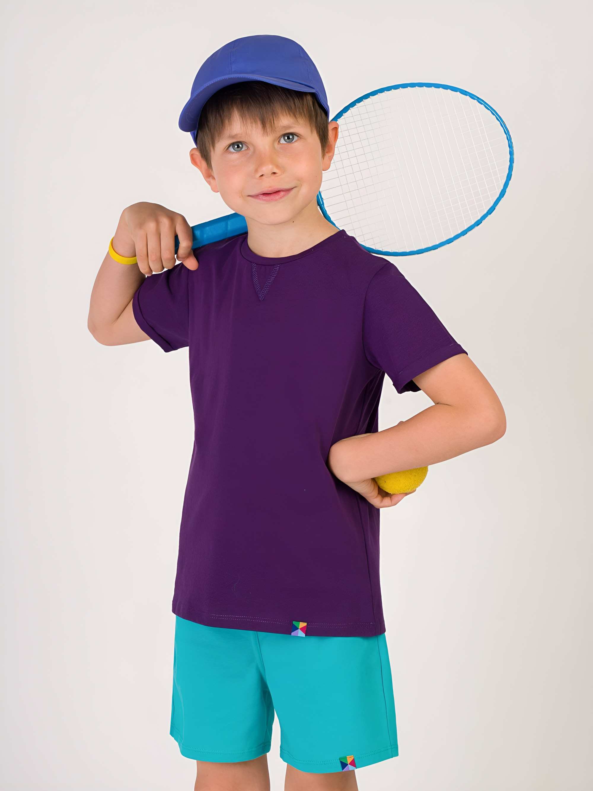 Fioletowy T-shirt