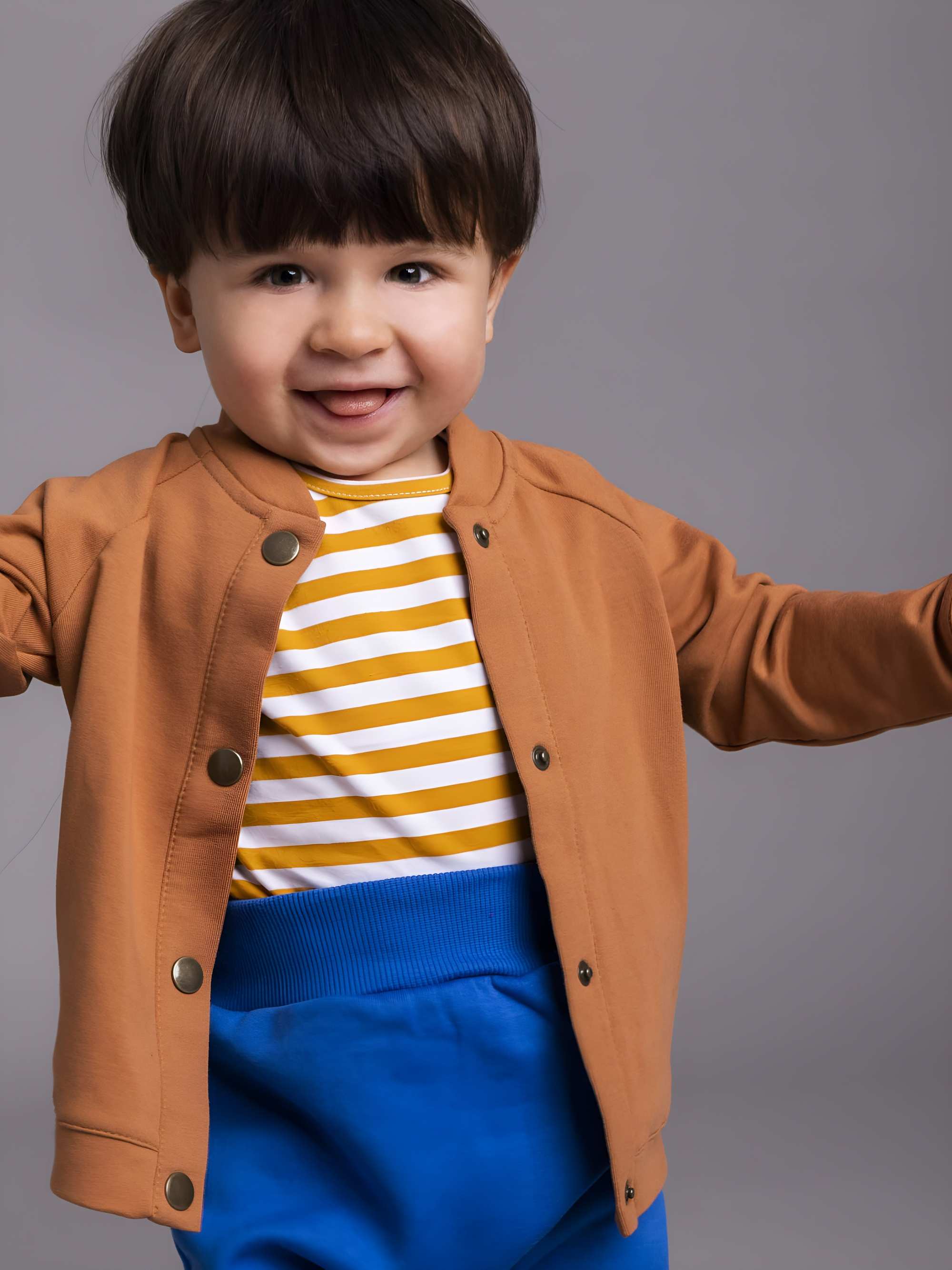 Karmelowa bluza bomber