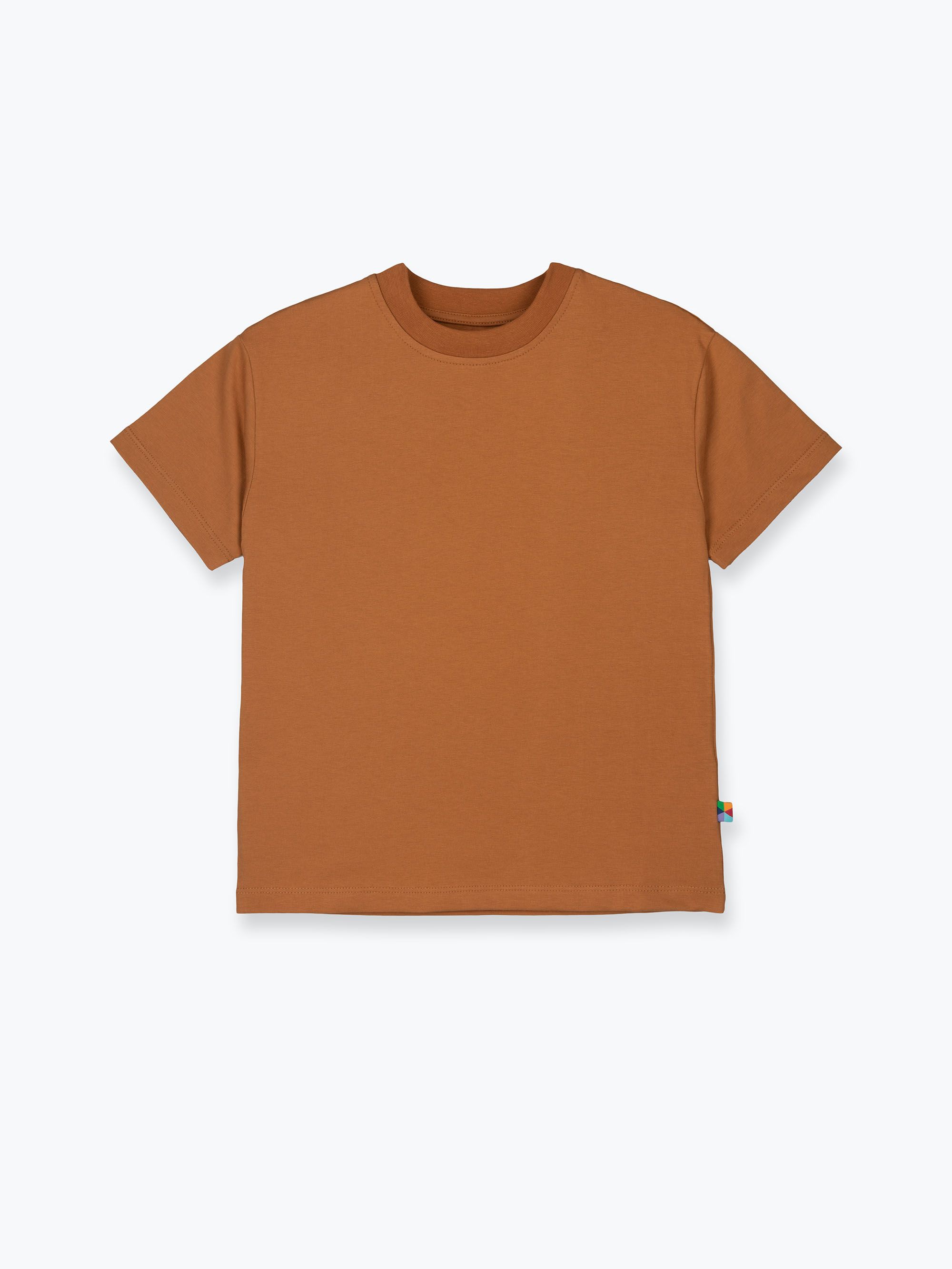Karmelowy T-shirt oversize