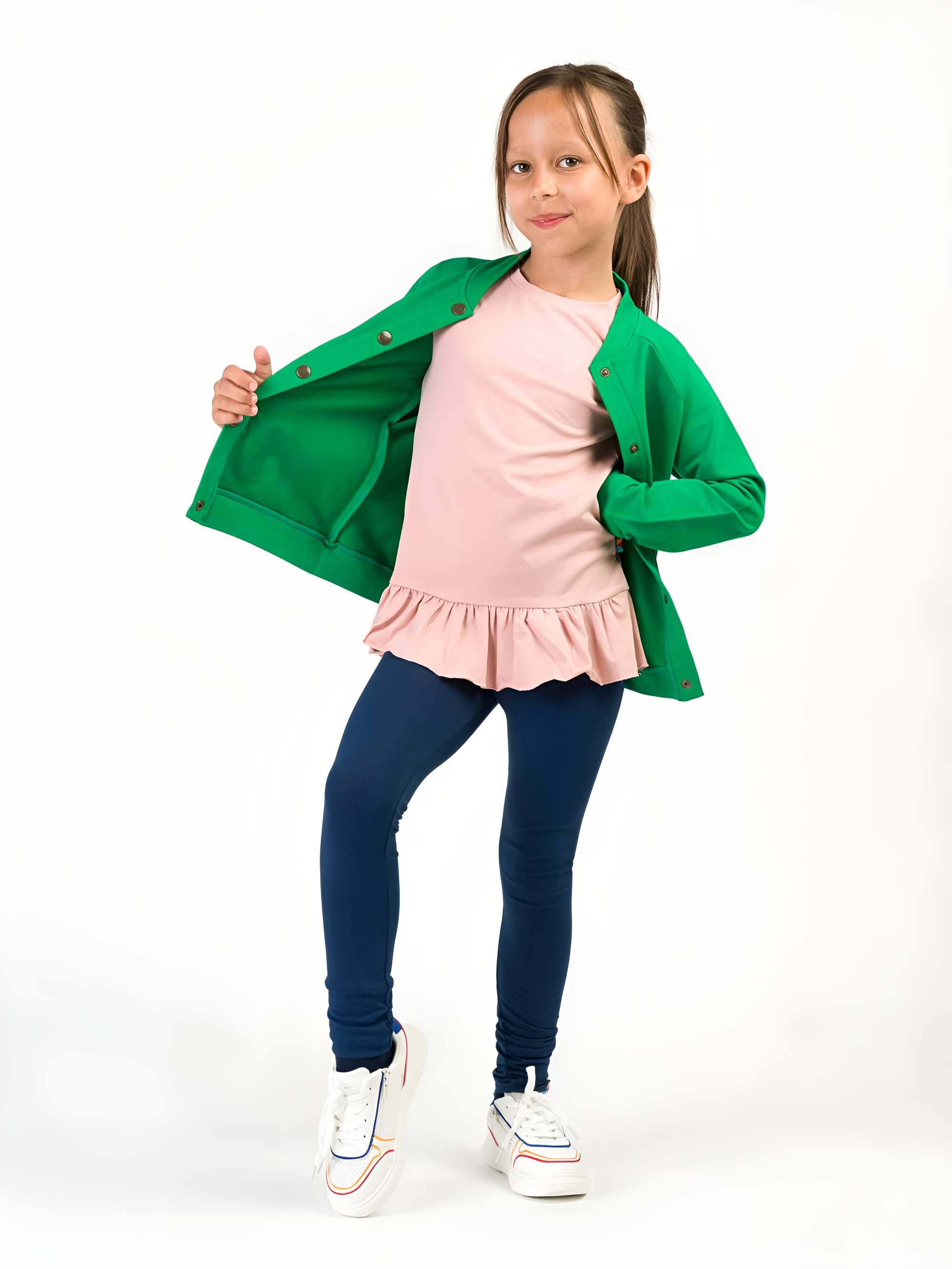 Granatowe legginsy