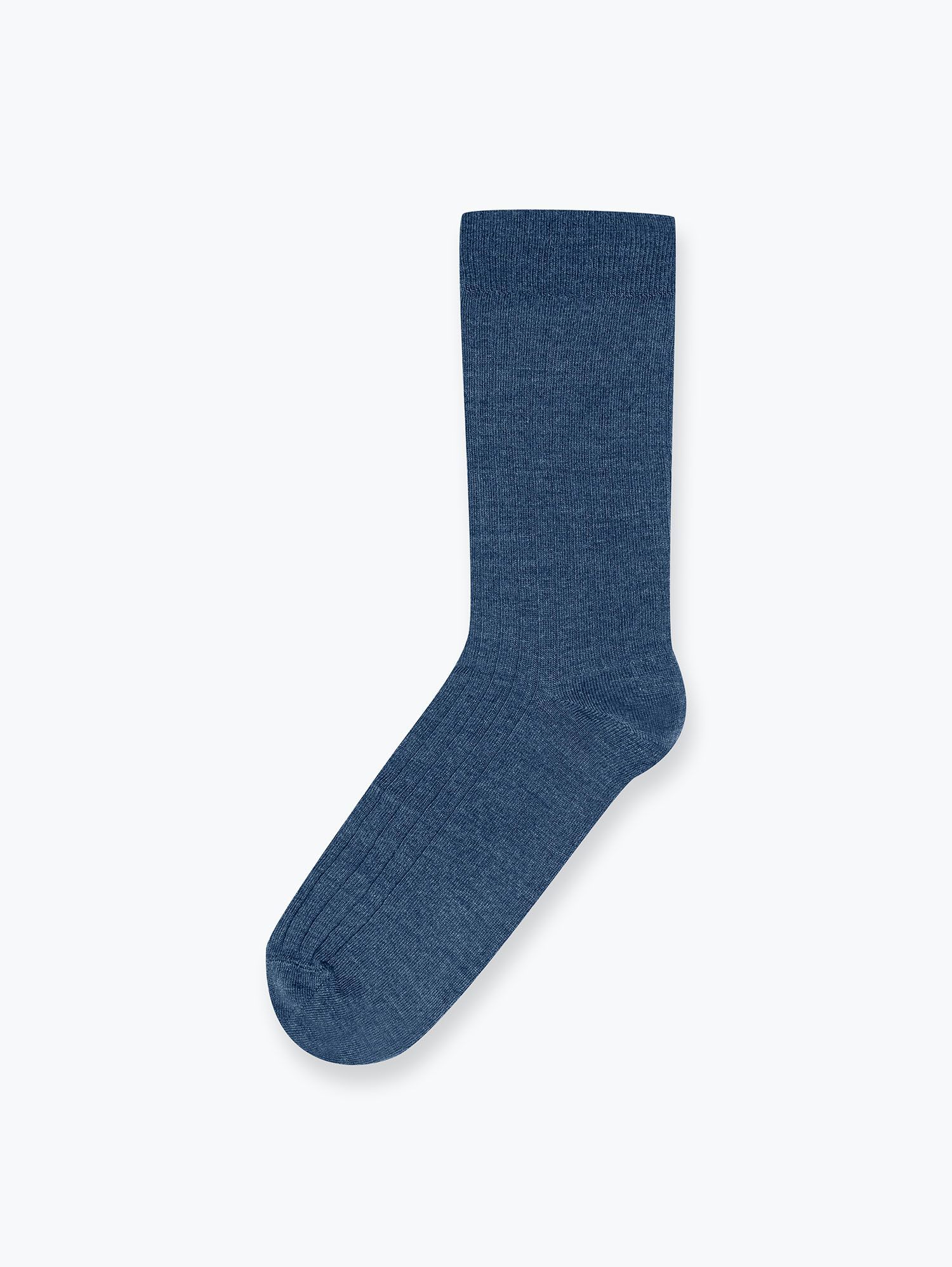 Ciemnoniebieskie skarpetki z wełny merino unisex