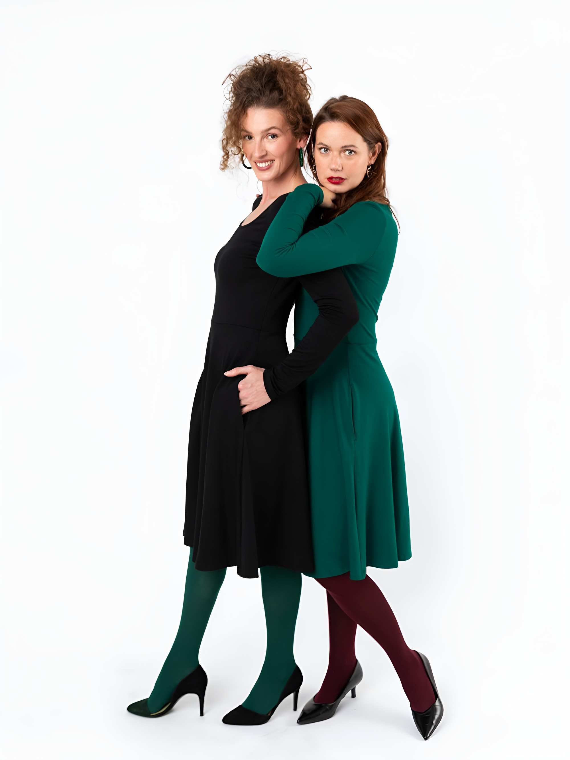 Black long sleeve dress Women