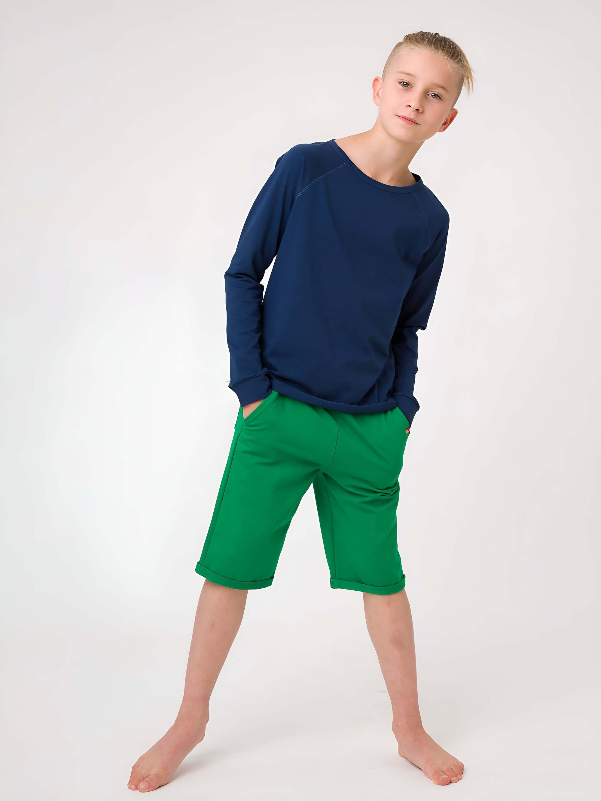 Zielone spodenki Junior