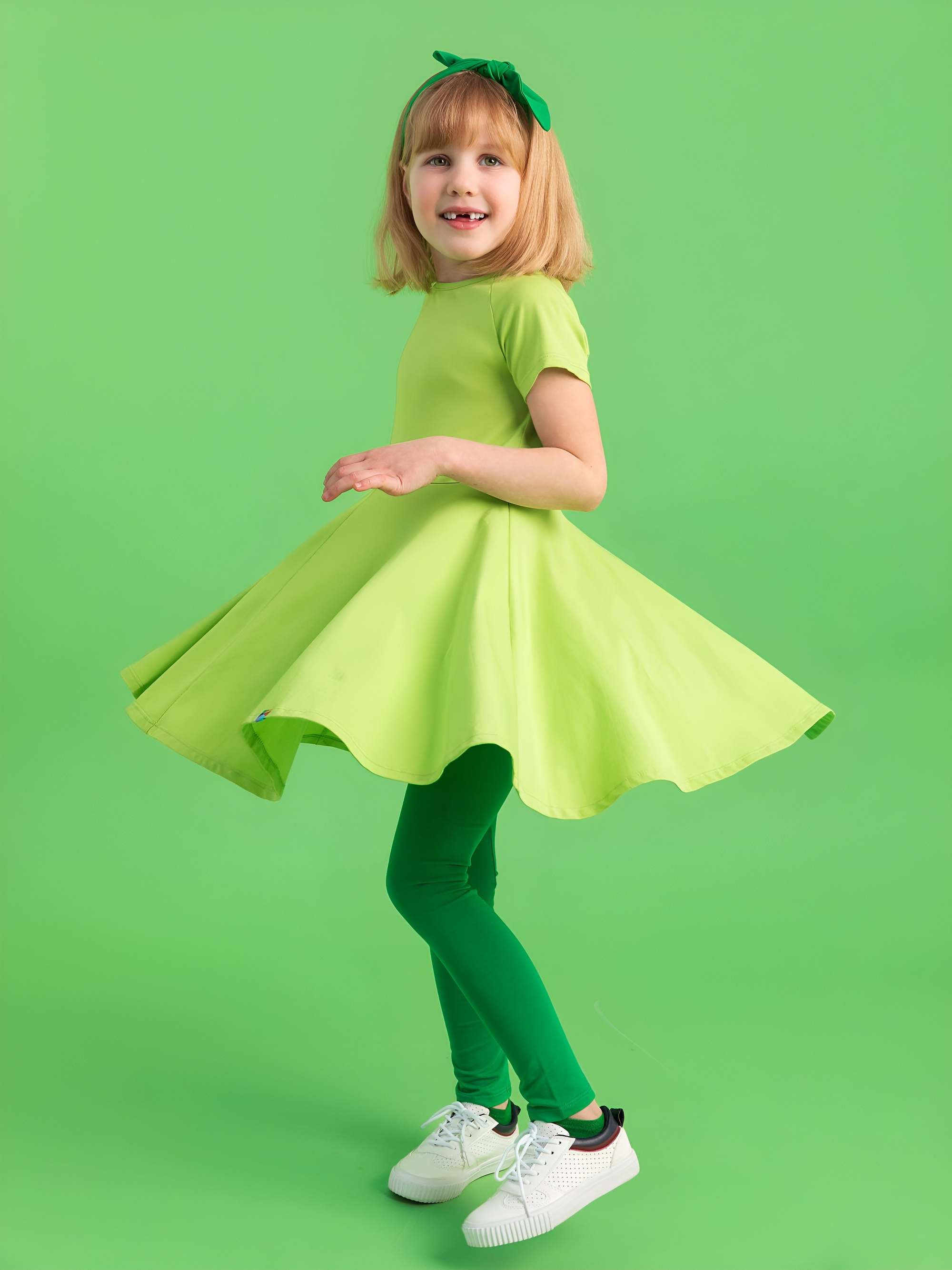 Zielone legginsy