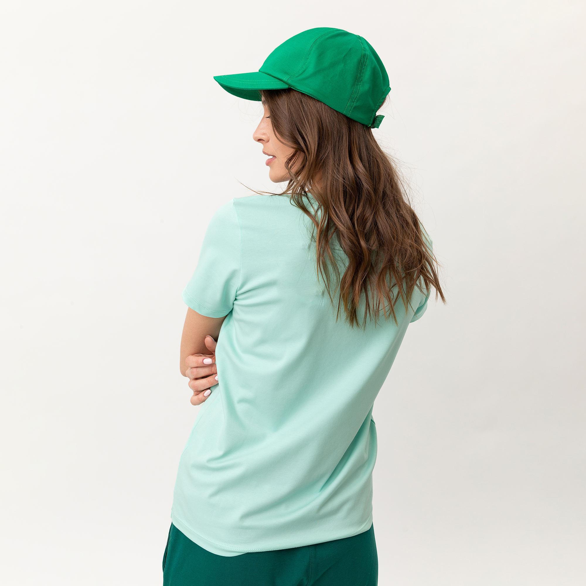 Miętowy t-shirt damski