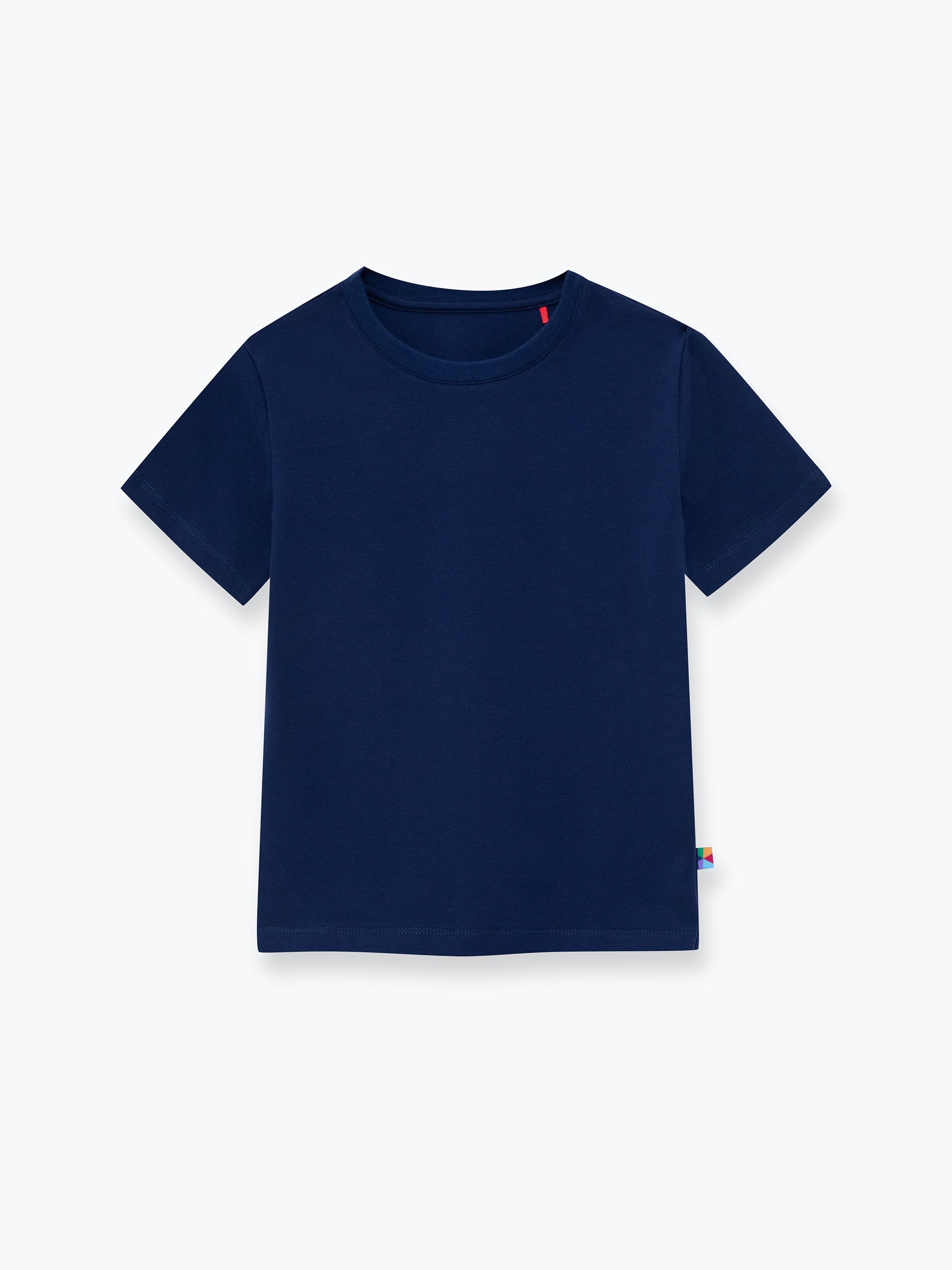 Granatowy T-shirt ze ściągaczem